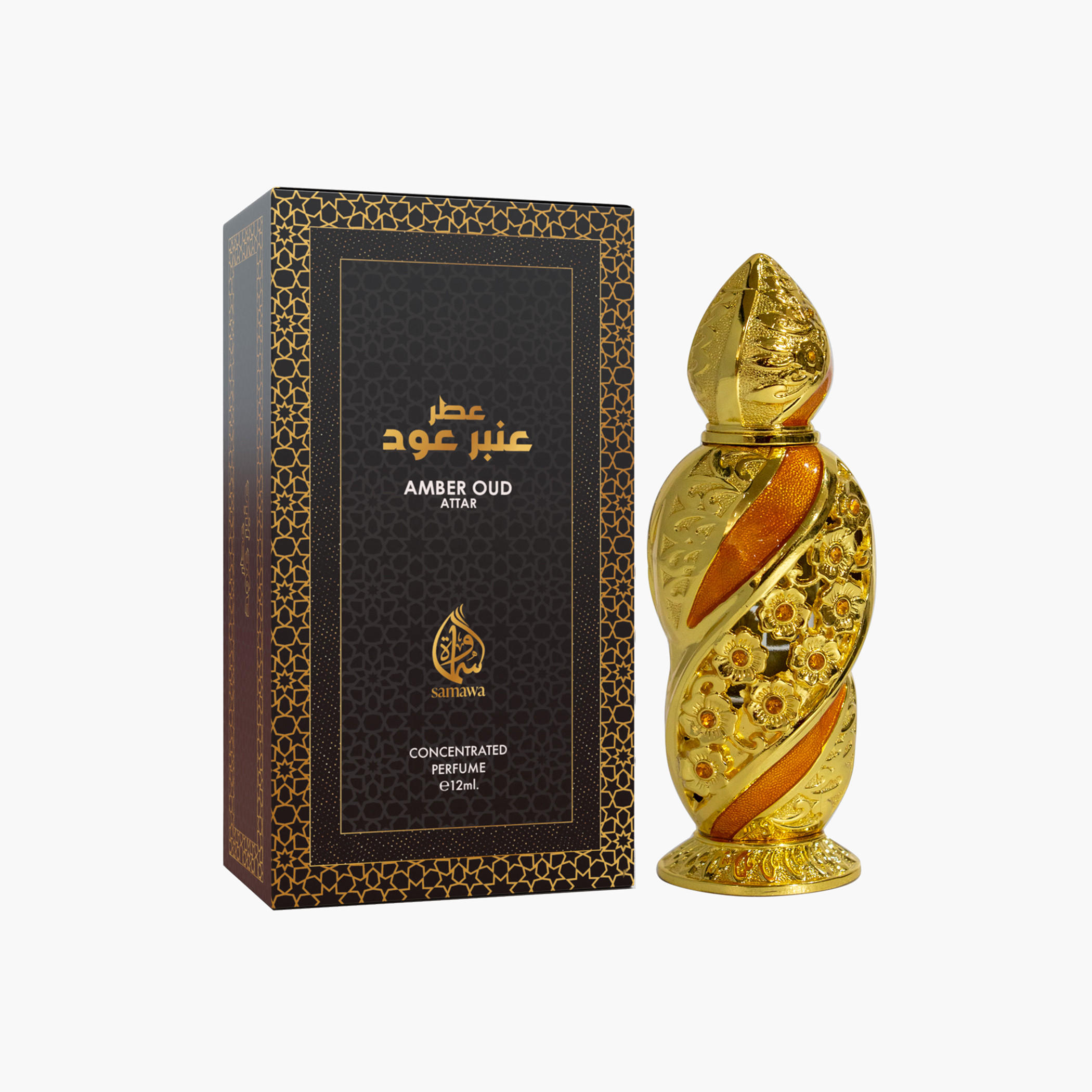 Samawa Amber Oud Concentrated Perfume - 12 ml-beautyandpersonalcare-fragrance-unisex-image-1