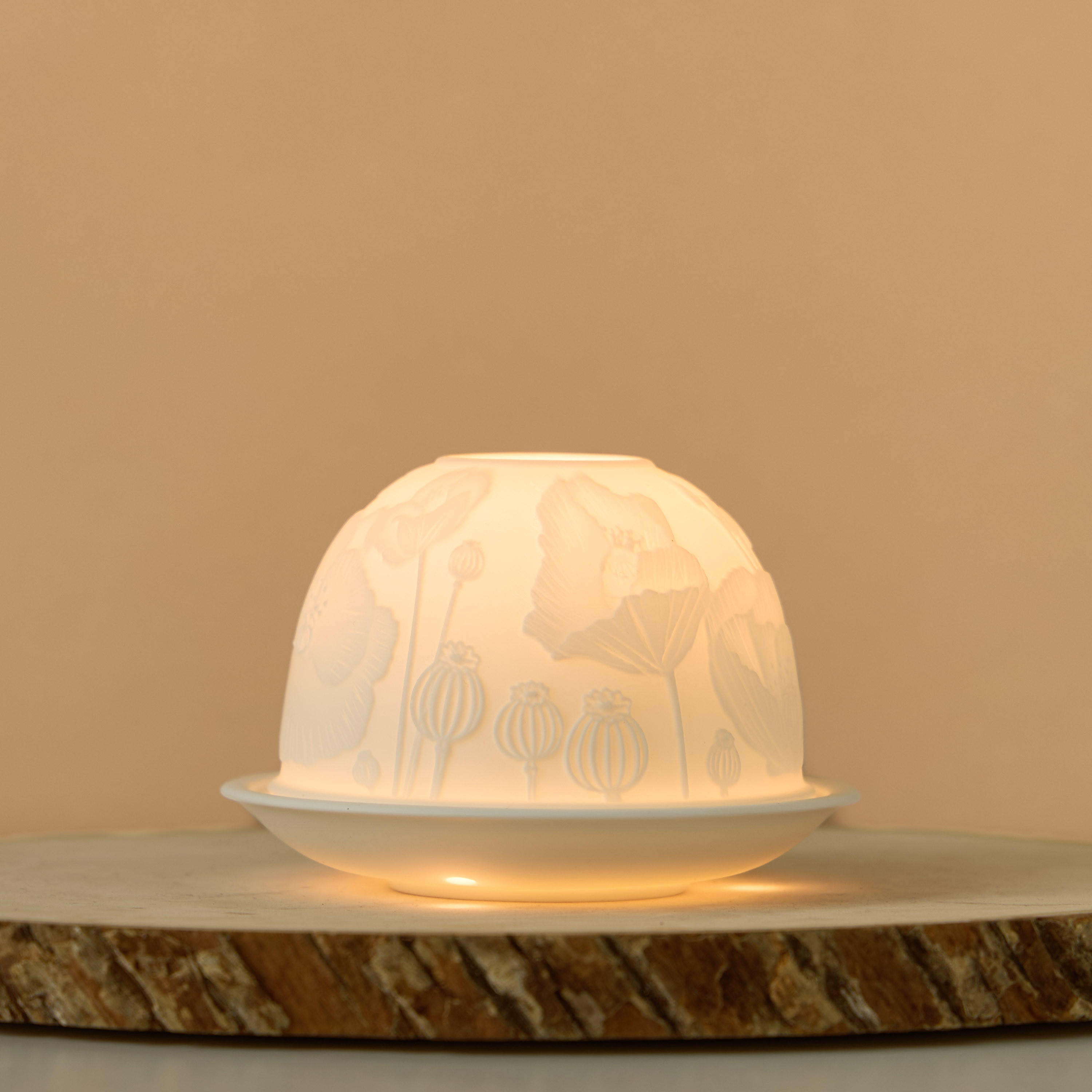 Ornate Ceramic Tealight Candleholder - 12x8 cms-household-decor-candleholdersandlanterns-image-2