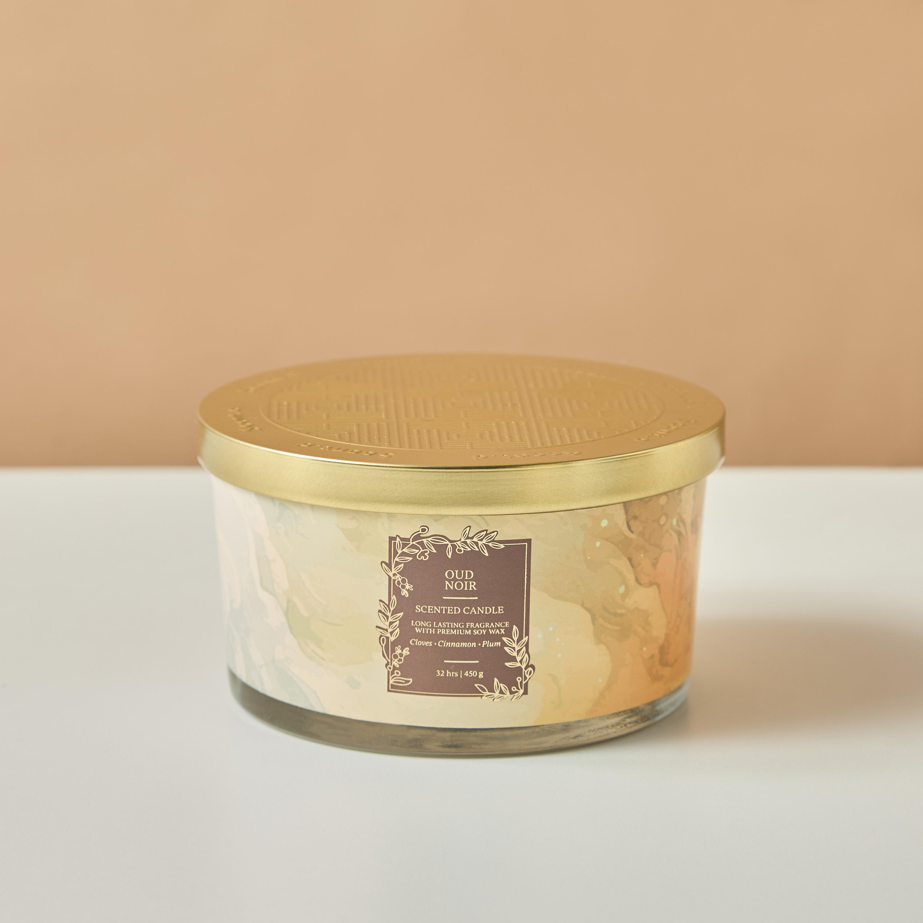 Scent.d Pomegranate Noir Scented 3-Wick Jar Candle - 450 gms-household-homefragrance-candles-image-2