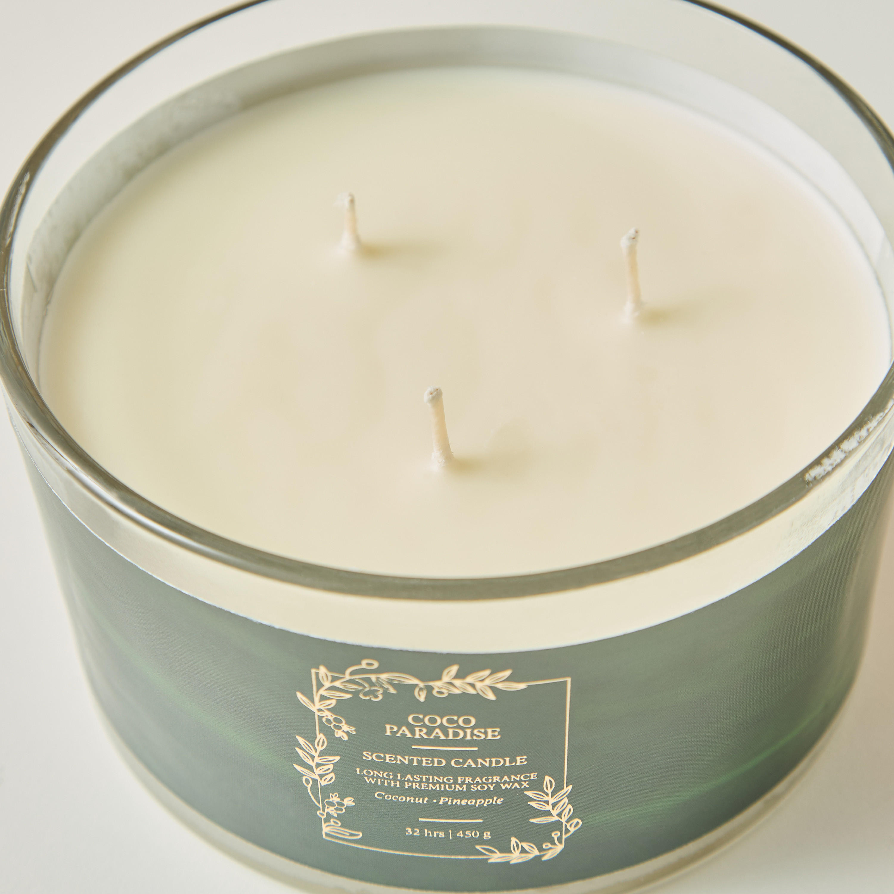 Scent.d Pomegranate Noir Scented 3-Wick Jar Candle - 450 gms-household-homefragrance-candles-image-3