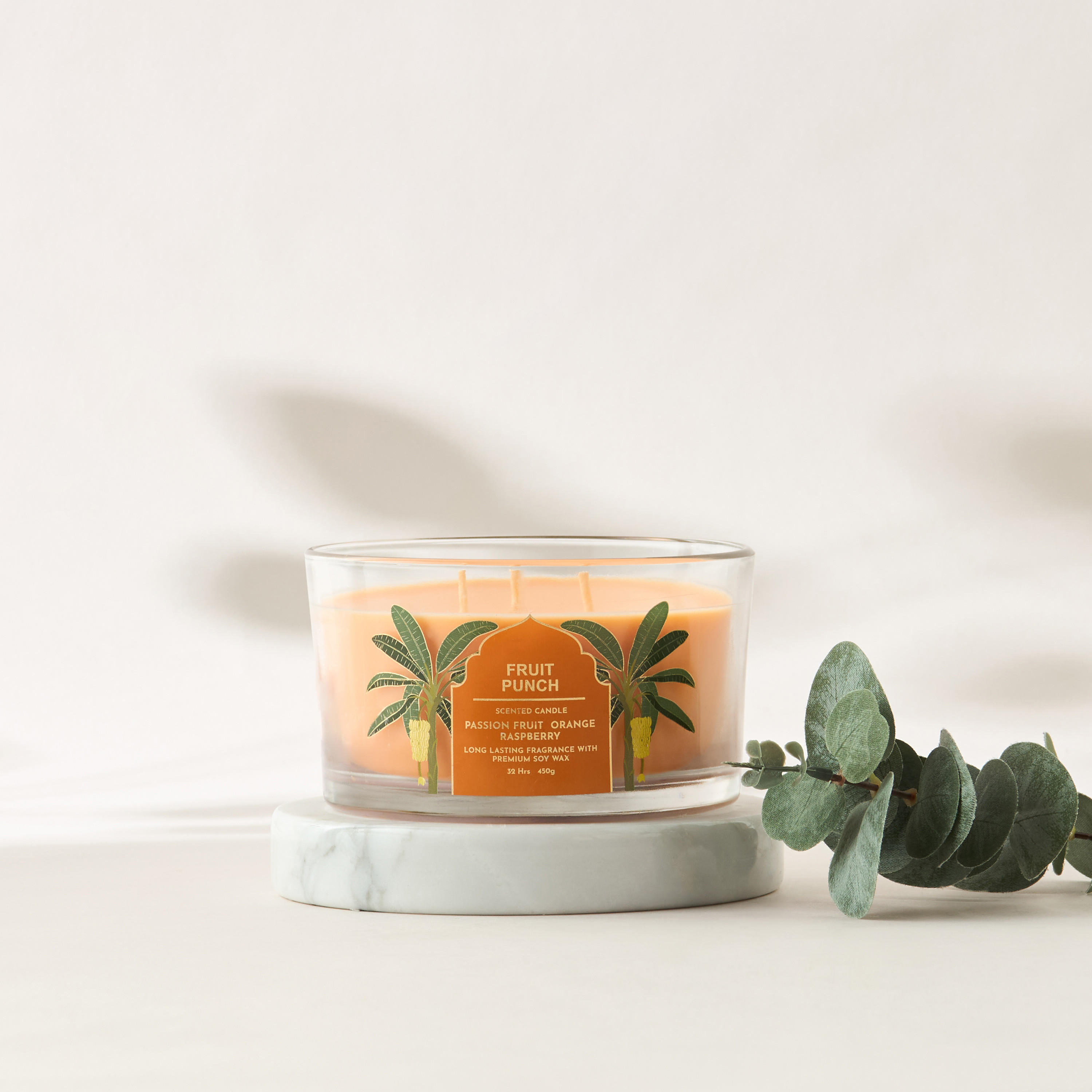 Scent.d Pomegranate Noir Scented 3-Wick Jar Candle - 450 gms-household-homefragrance-candles-image-1