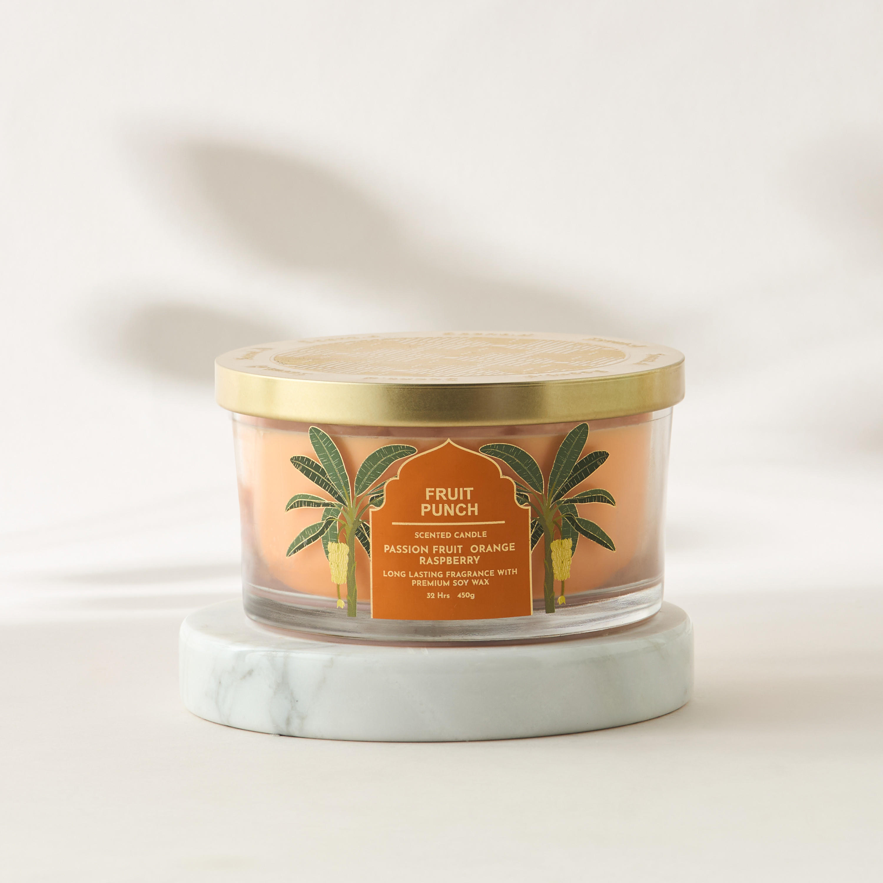 Scent.d Pomegranate Noir Scented 3-Wick Jar Candle - 450 gms-household-homefragrance-candles-image-2
