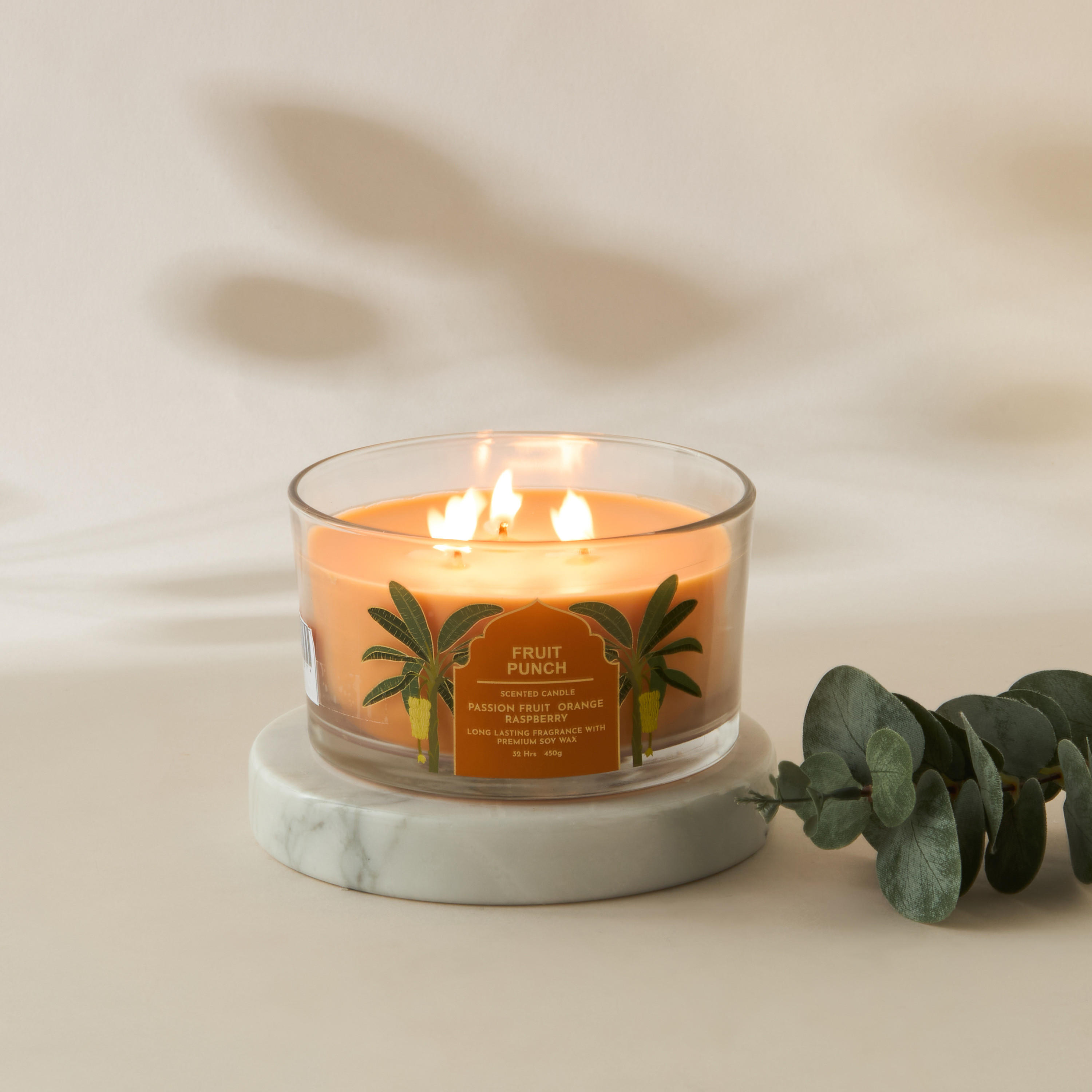 Scent.d Pomegranate Noir Scented 3-Wick Jar Candle - 450 gms-household-homefragrance-candles-image-4