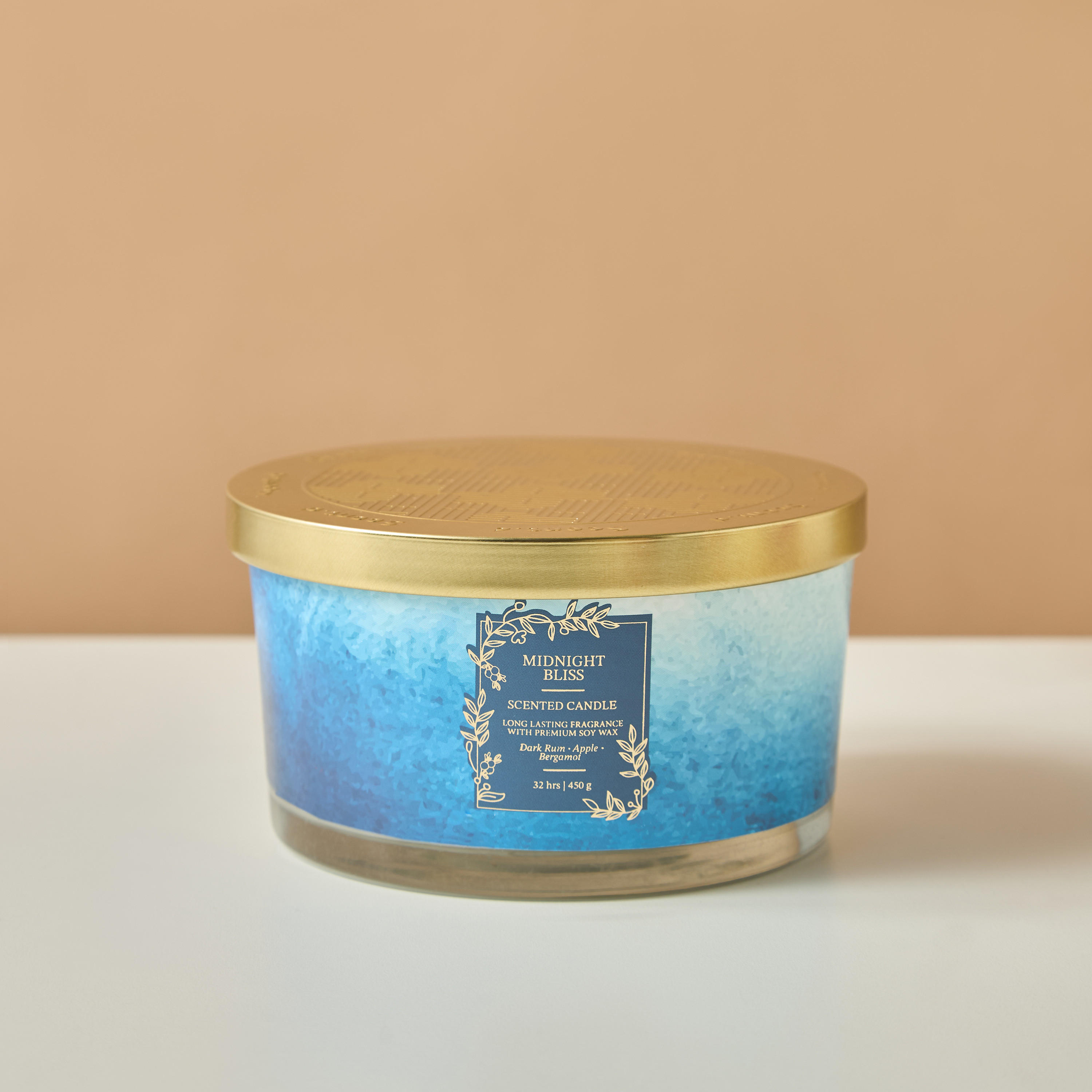Scent.d Pomegranate Noir Scented 3-Wick Jar Candle - 450 gms-household-homefragrance-candles-image-2