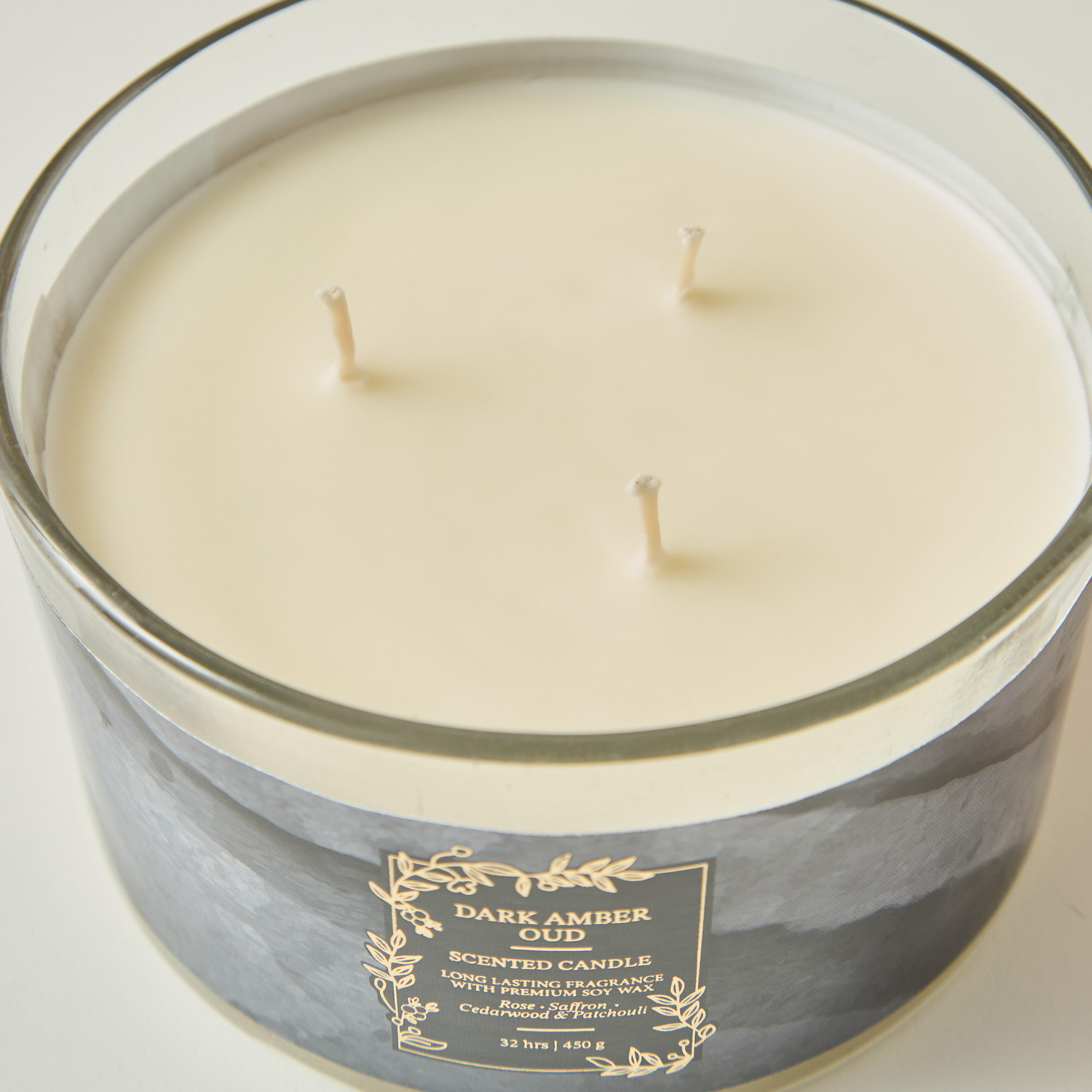 Scent.d Pomegranate Noir Scented 3-Wick Jar Candle - 450 gms-household-homefragrance-candles-image-3