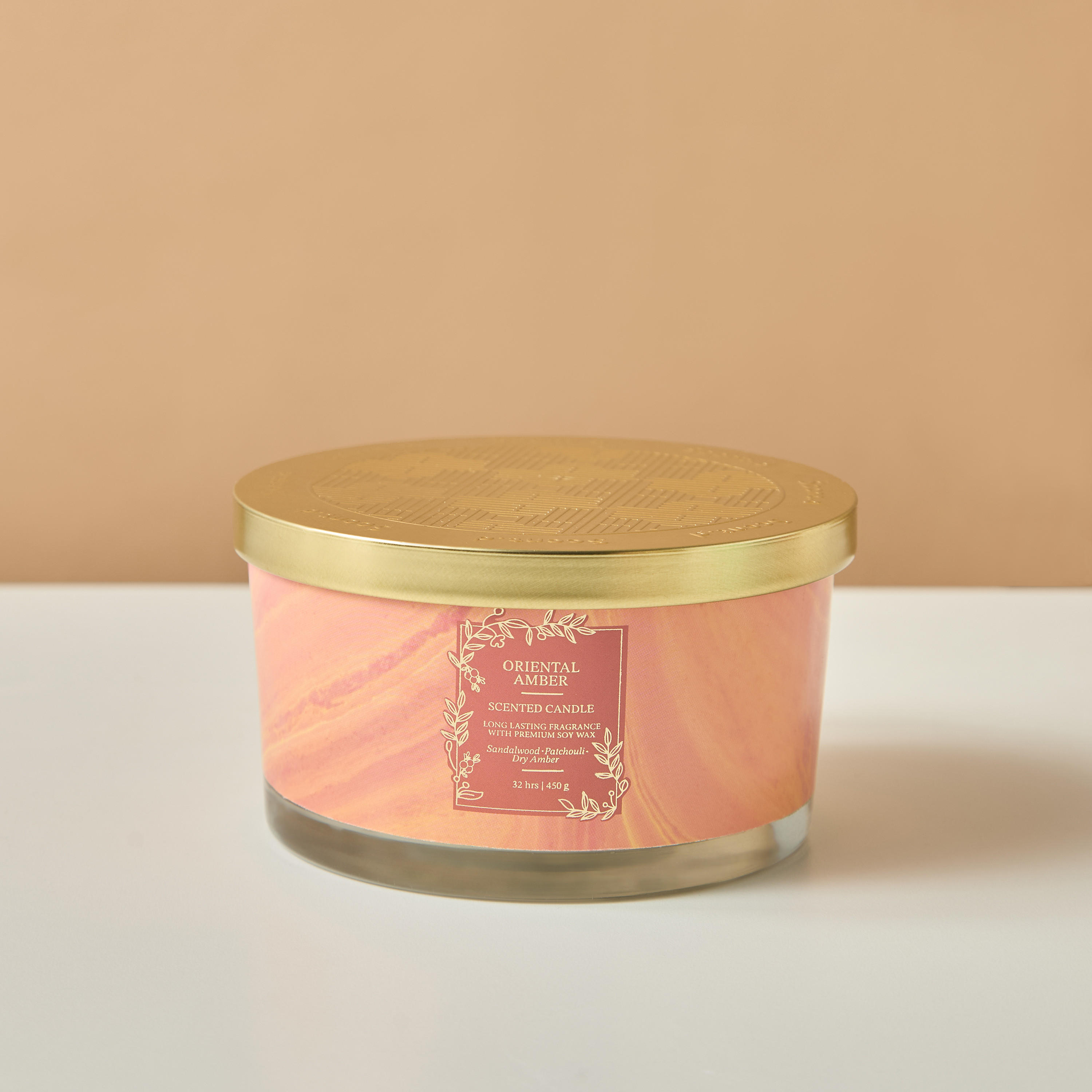 Scent.d Pomegranate Noir Scented 3-Wick Jar Candle - 450 gms-household-homefragrance-candles-image-2