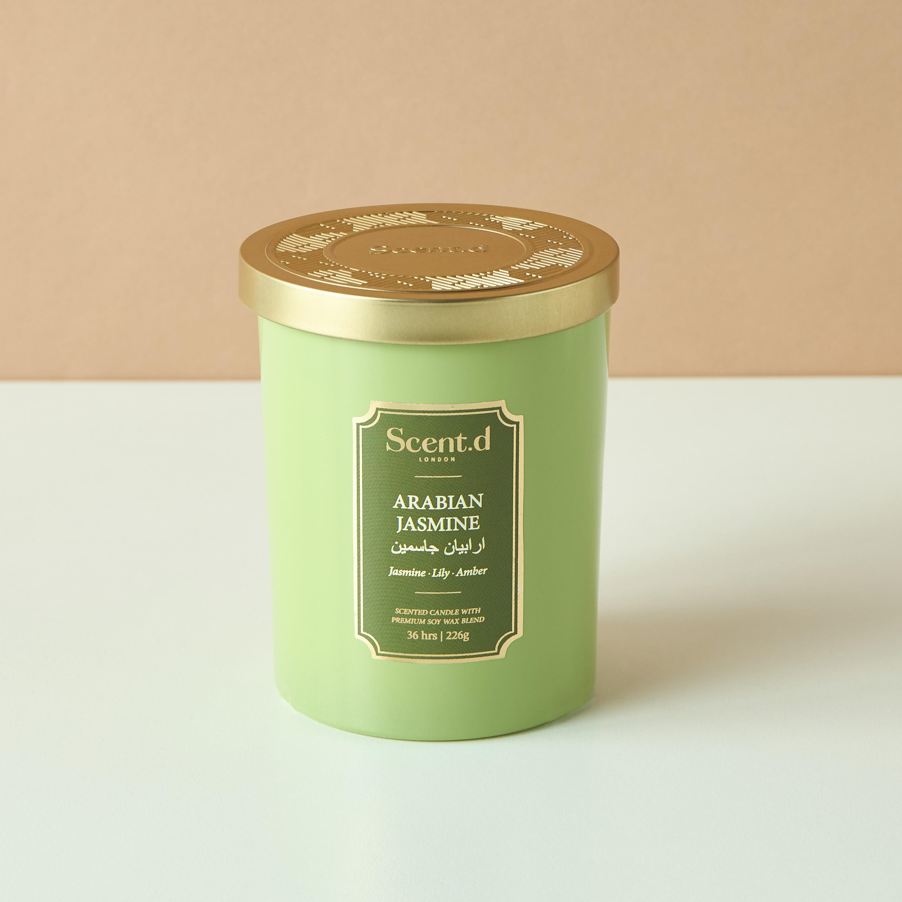 Scent.d Arabian Jasmine Scented Jar Candle - 226 gms-household-homefragrance-candles-image-2