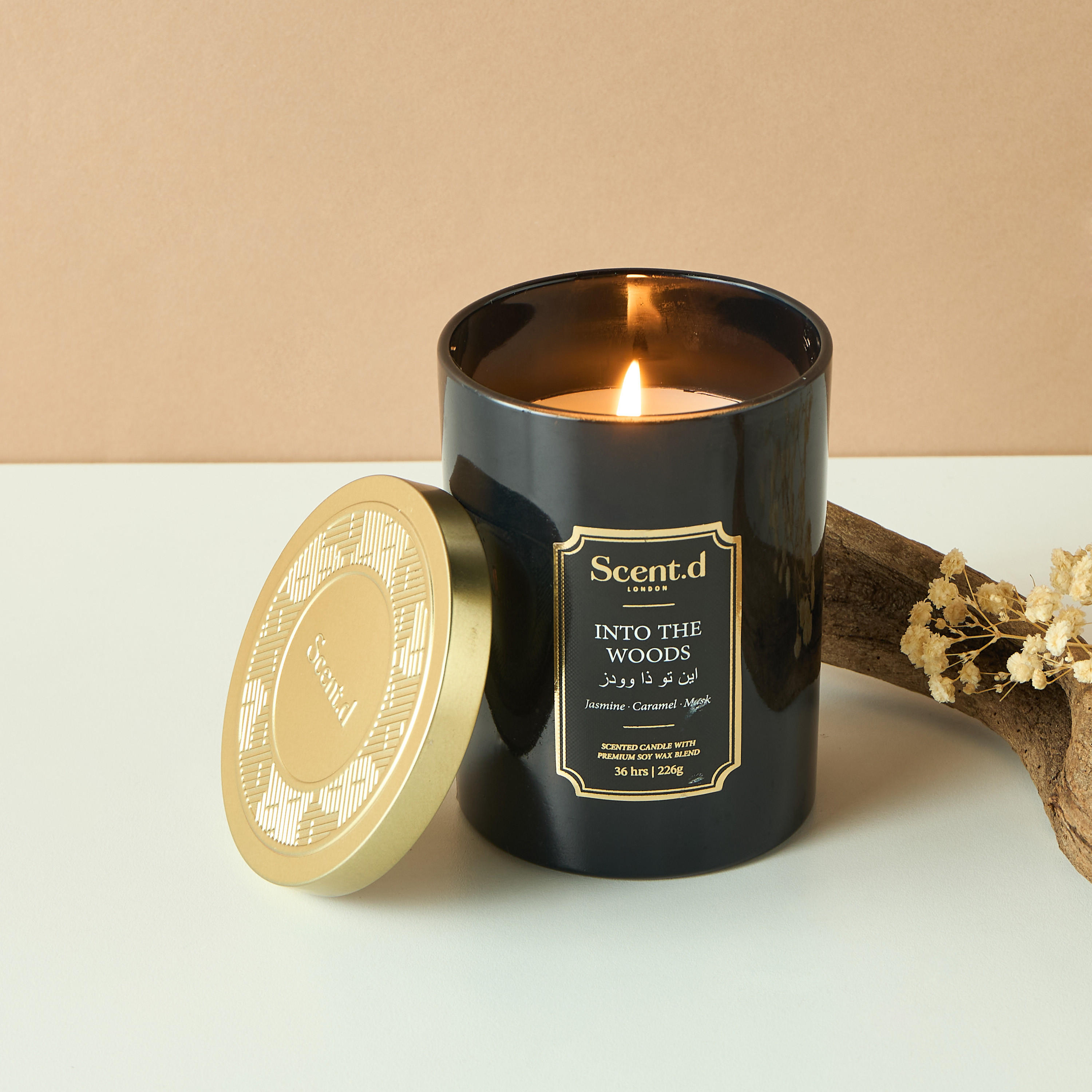 Scent.d Arabian Jasmine Scented Jar Candle - 226 gms-household-homefragrance-candles-image-1