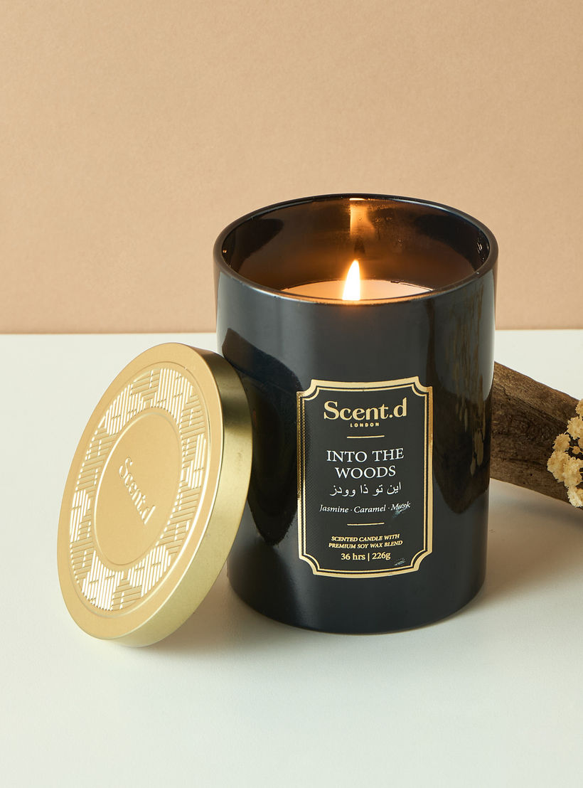 Scent.d Arabian Jasmine Scented Jar Candle - 226 gms-household-homefragrance-candles-image-1