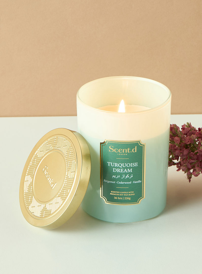 Scent.d Arabian Jasmine Scented Jar Candle - 226 gms-household-homefragrance-candles-image-1