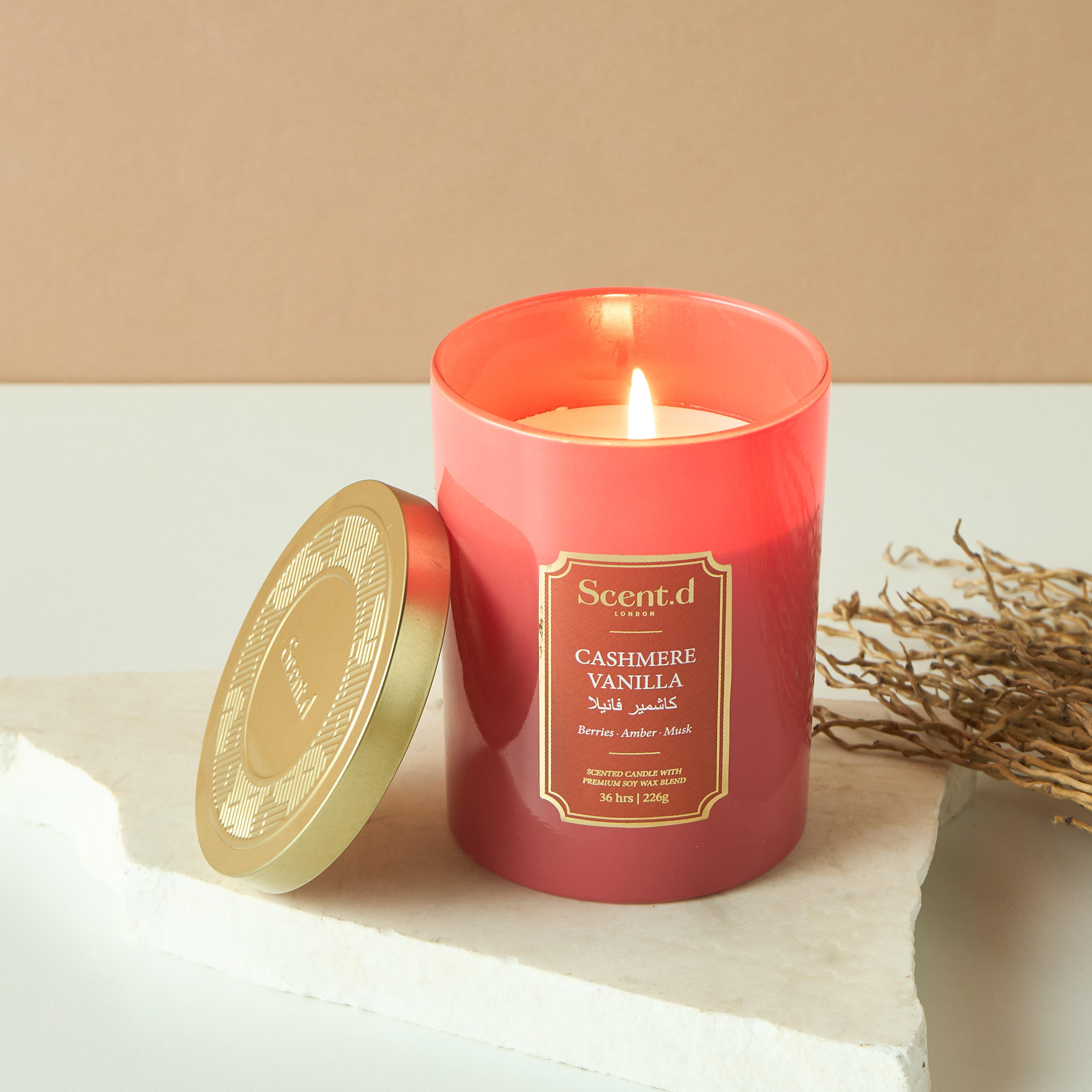 Scent.d Arabian Jasmine Scented Jar Candle - 226 gms-household-homefragrance-candles-image-1