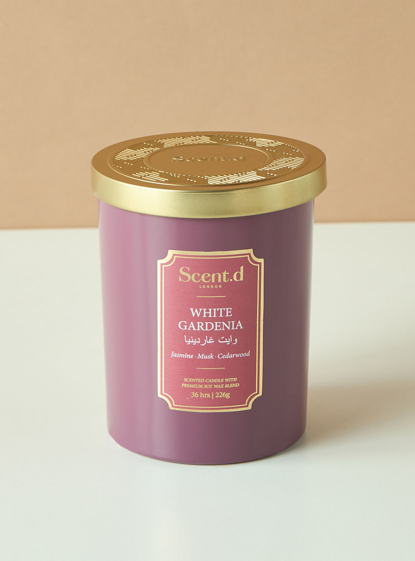 Scent.d Arabian Jasmine Scented Jar Candle - 226 gms-household-homefragrance-candles-image-2