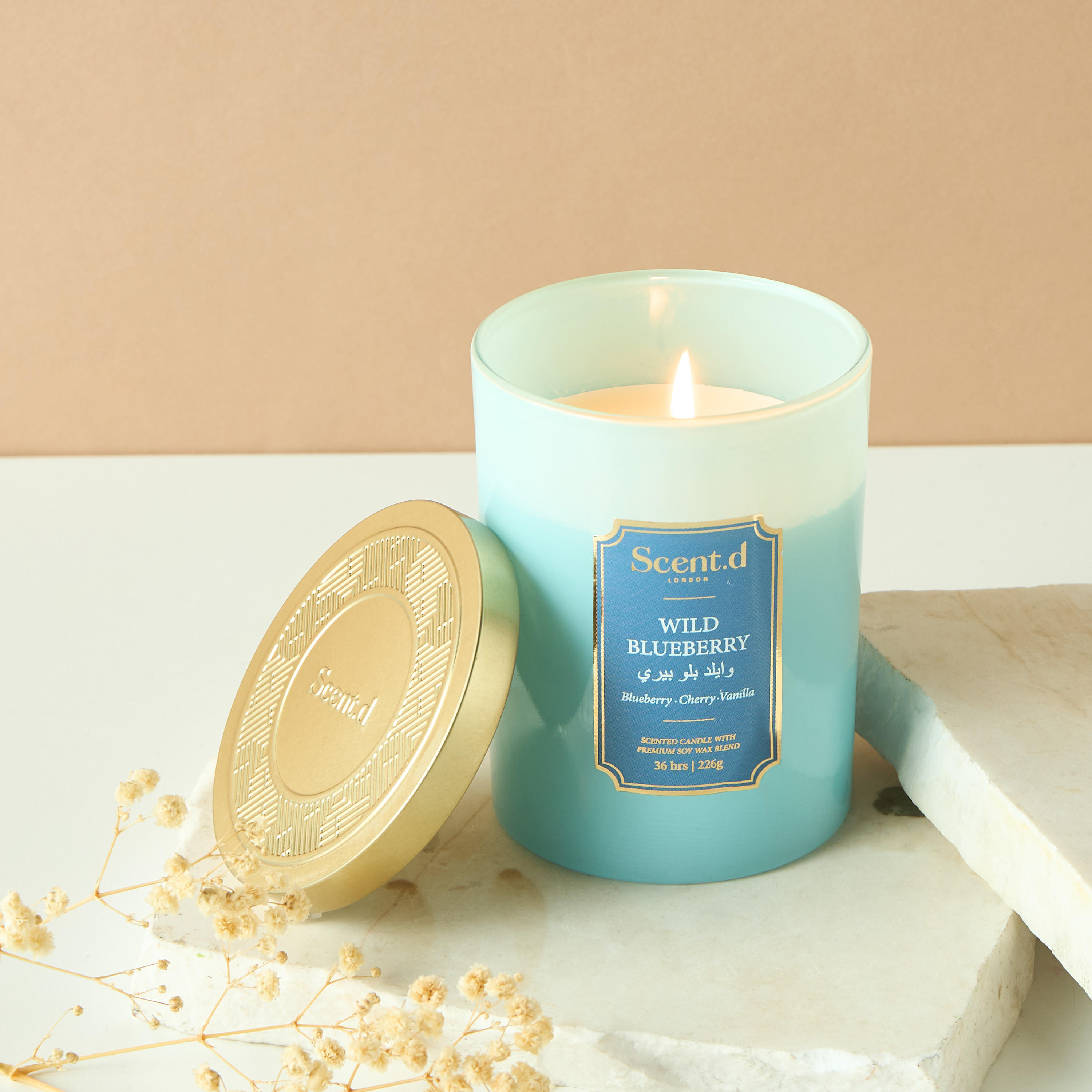 Scent.d Arabian Jasmine Scented Jar Candle - 226 gms-household-homefragrance-candles-image-1