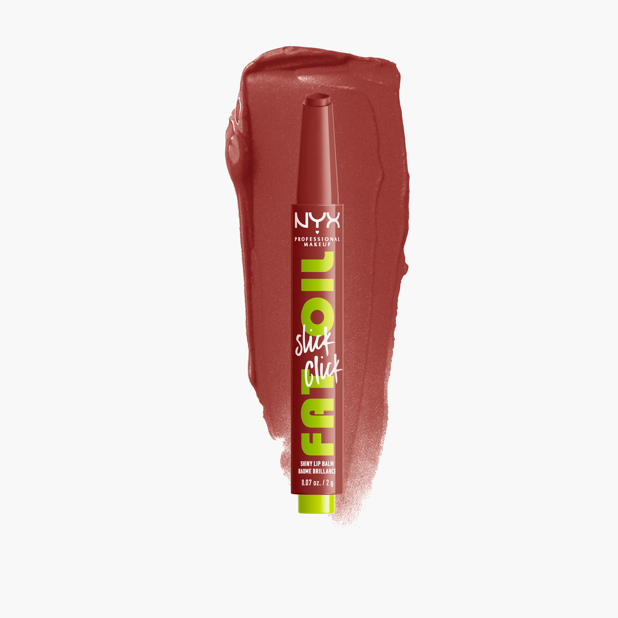NYX Professional Make up Slick Click Fat Oil Shiny Lip Balm - 2 gms-beautyandpersonalcare-makeup-lips-lipglossesandbalms-image-1
