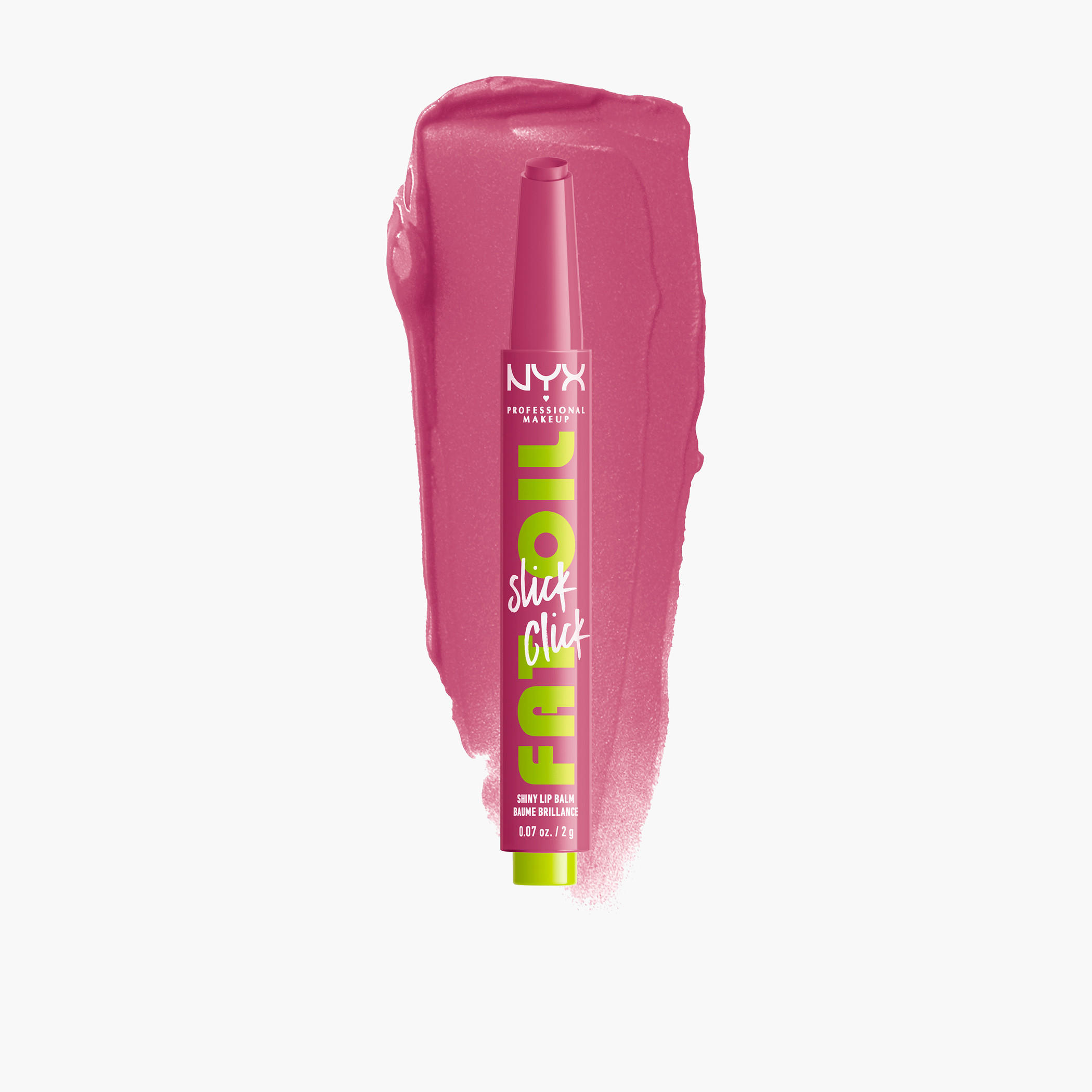 NYX Professional Make up Slick Click Fat Oil Shiny Lip Balm - 2 gms-beautyandpersonalcare-makeup-lips-lipglossesandbalms-image-1