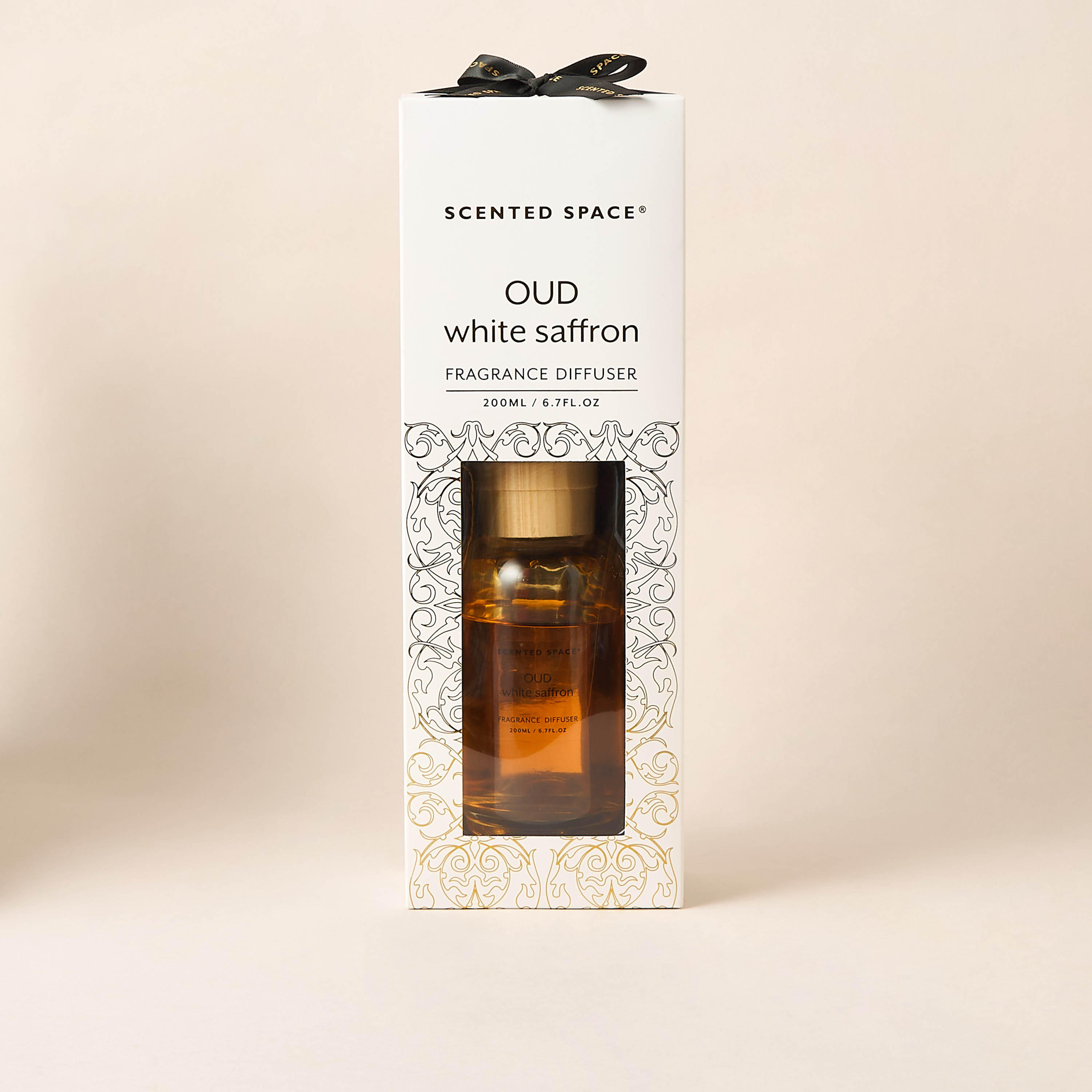 Scented Space Oud White Saffron Reed Diffuser - 200 ml-household-homefragrance-reeddiffusers-image-4