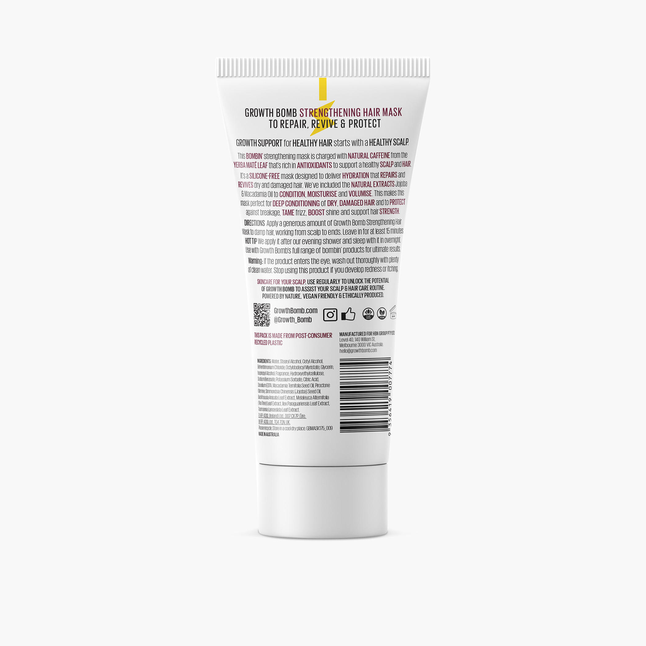 Growth Bomb Strengthening Hair Mask - 200 ml-beautyandpersonalcare-hair-haircare-hairmasksandcreams-image-2