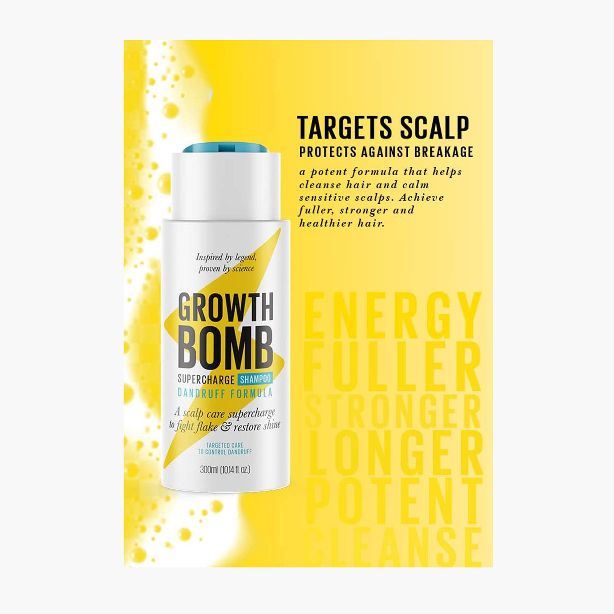 Growth Bomb Supercharge Dandruff Formula Hair Shampoo - 300 ml-beautyandpersonalcare-hair-haircare-shampoos-image-3