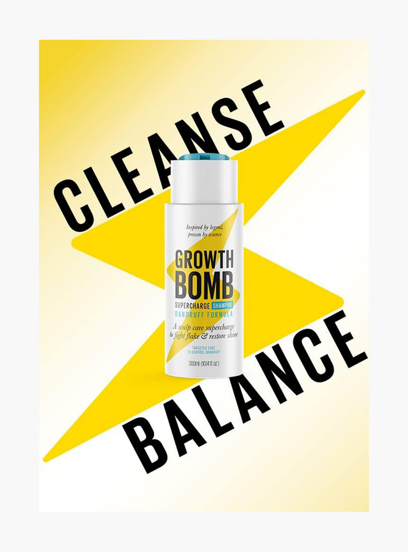 Growth Bomb Supercharge Dandruff Formula Hair Shampoo - 300 ml-beautyandpersonalcare-hair-haircare-shampoos-image-4