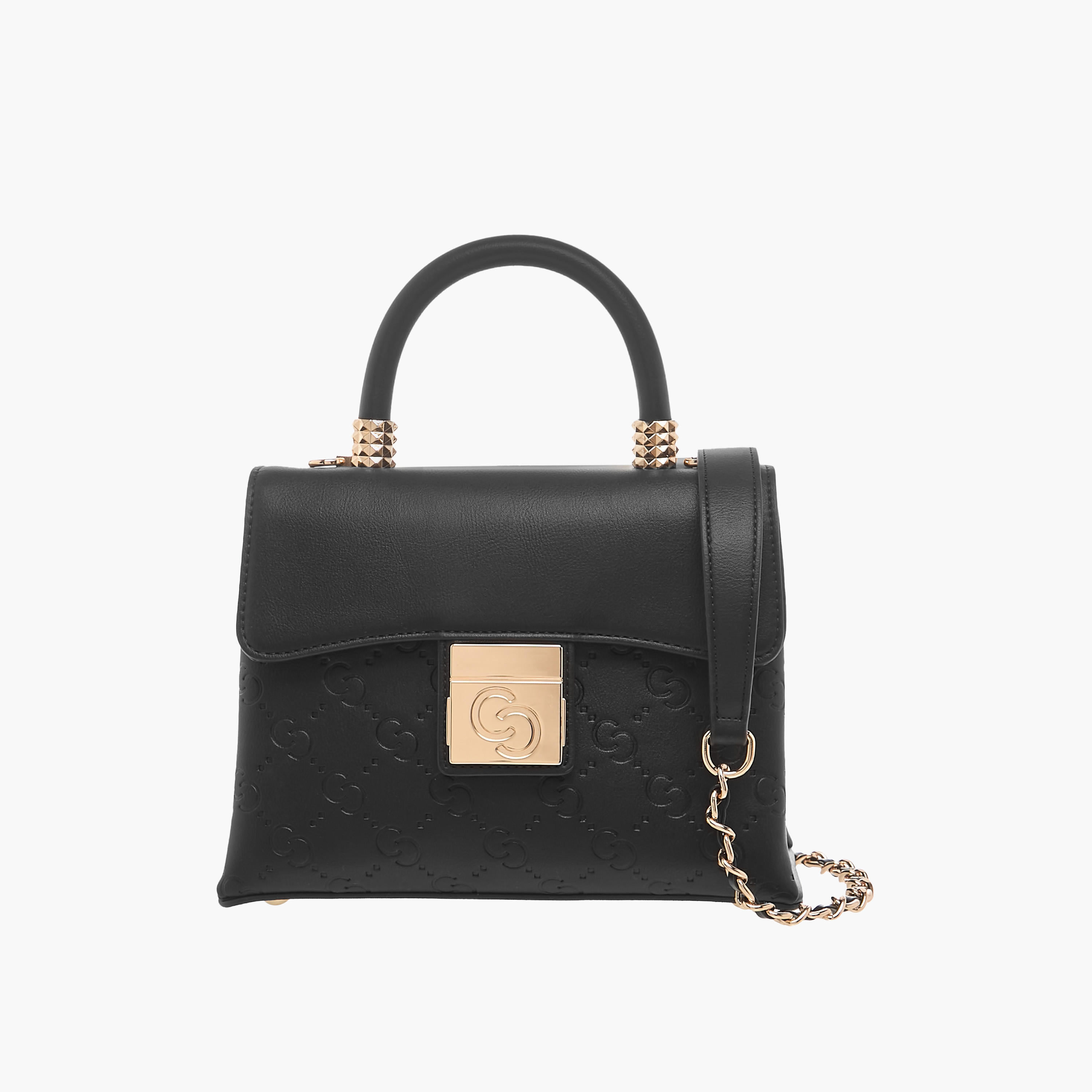 Celeste Monogram Embossed Crossbody Bag with Flap Closure-women-bagsandwallets-handbags-image-1
