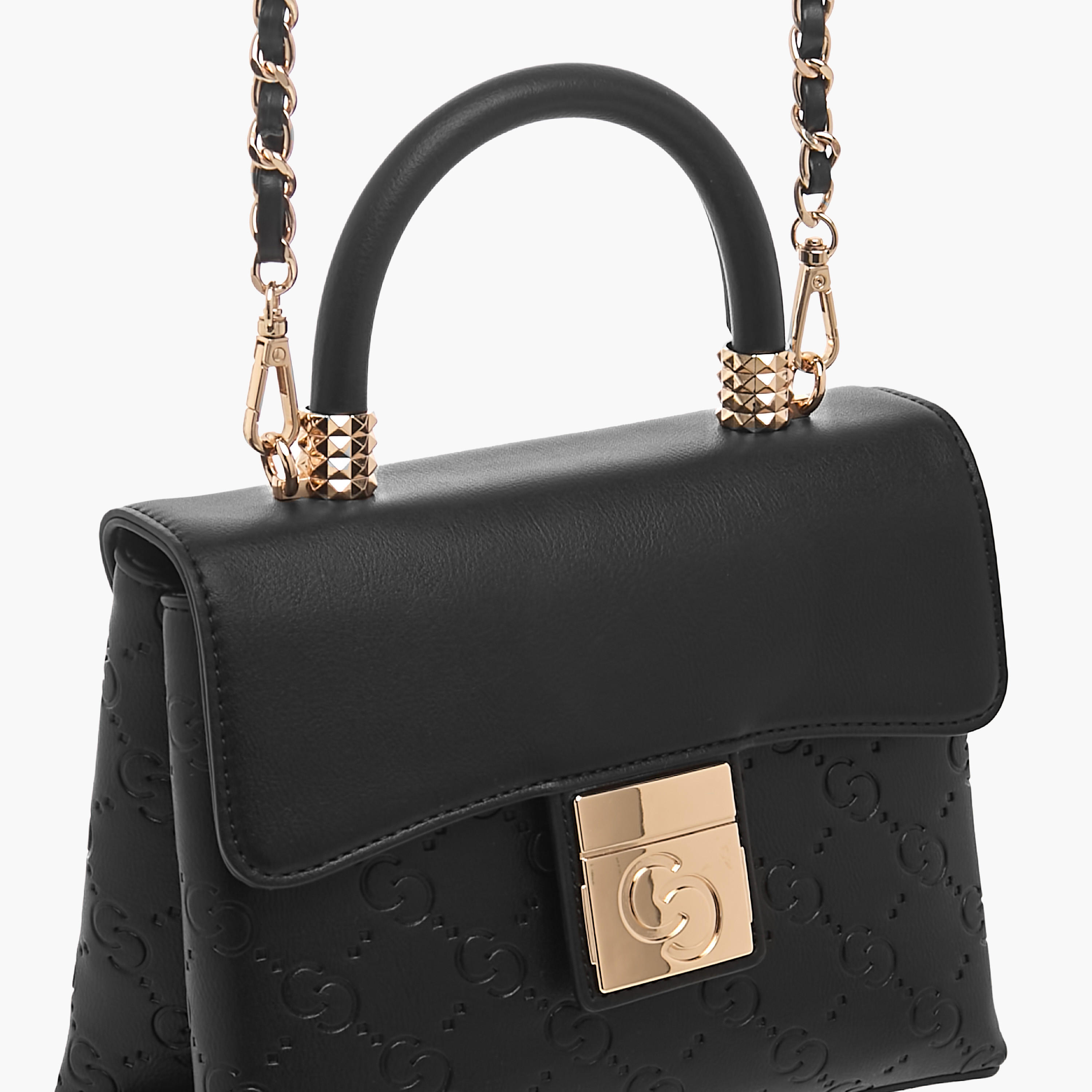 Celeste Monogram Embossed Crossbody Bag with Flap Closure-women-bagsandwallets-handbags-image-4