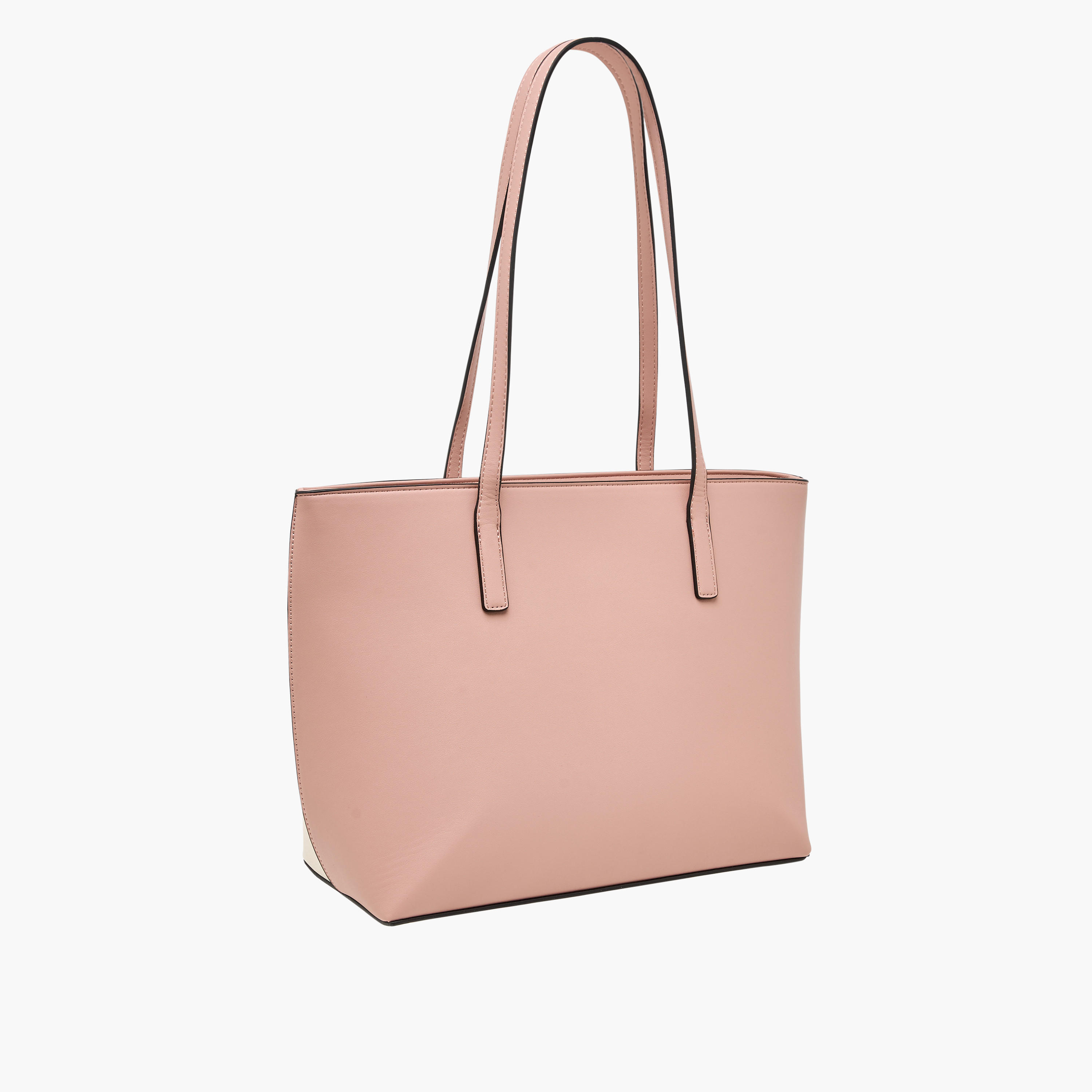 Charlotte Reid Panelled Tote Bag with Zip Closure and Double Handle-women-bagsandwallets-handbags-image-4