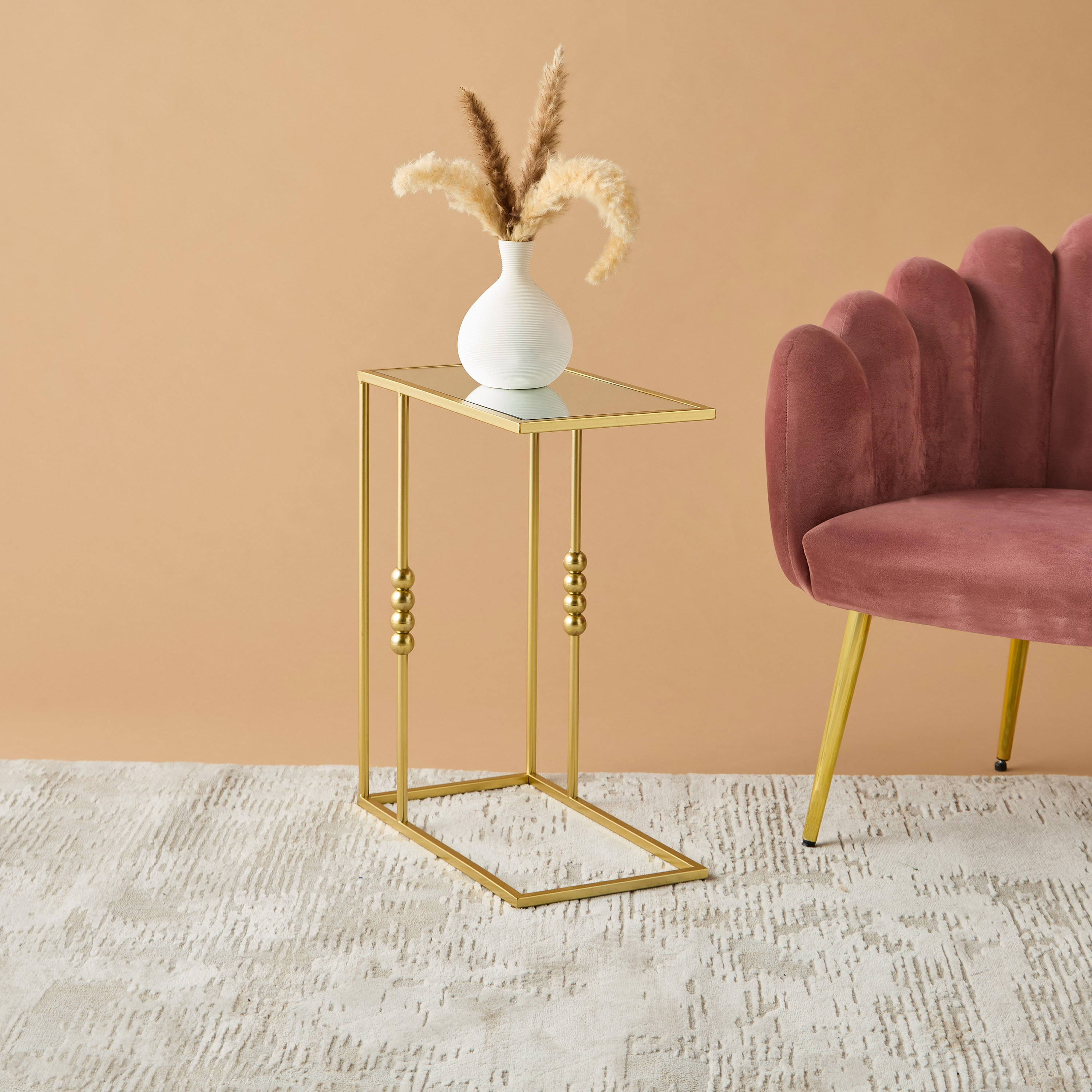 طاولة جانبية بسطح مرآة - 45x56 سم-furniture-livingroom-sideandendtables-image-4