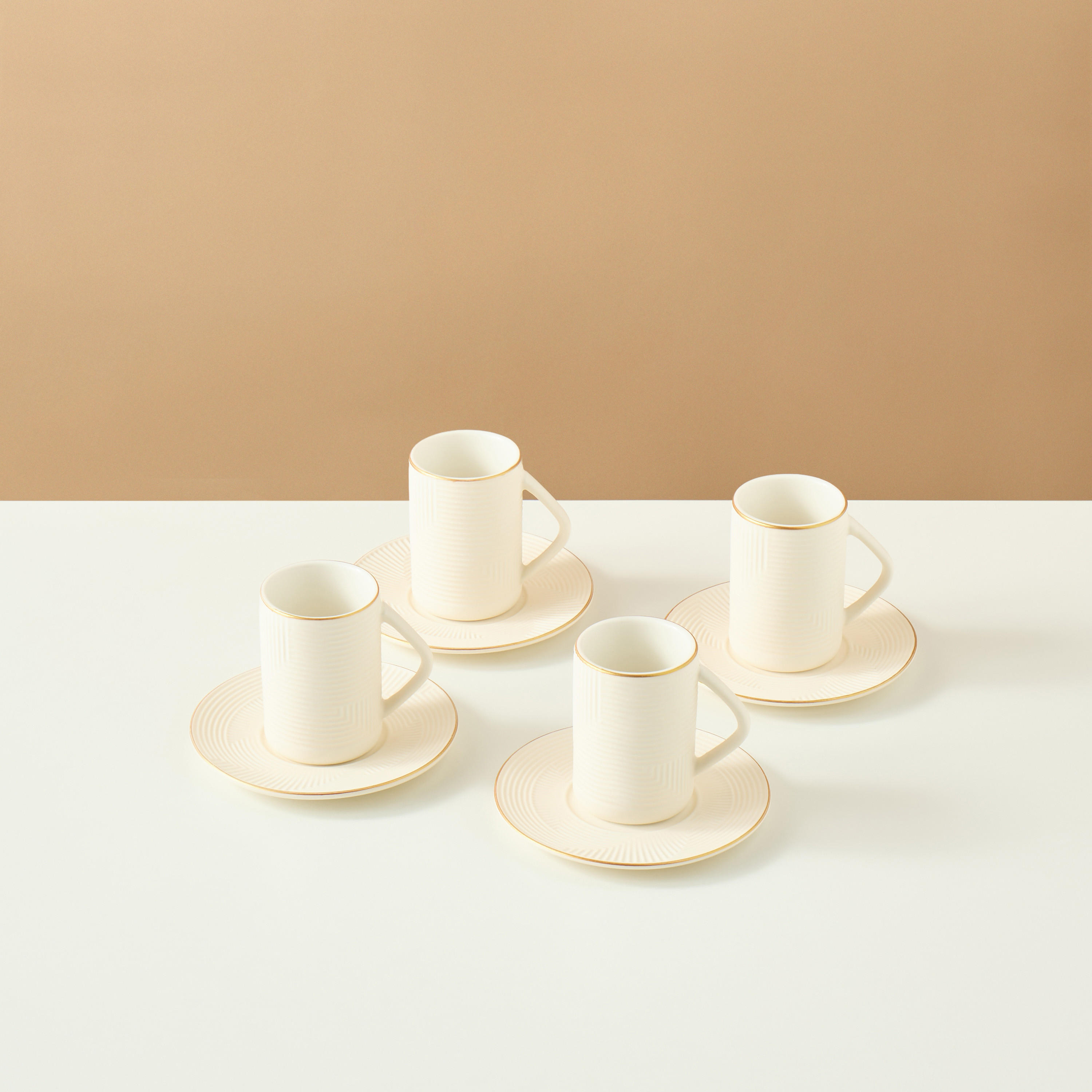 Jawhara 8-Piece Ceramic Cup and Saucer Set-household-dining-teaandcoffee-teaandcoffeesets-image-2