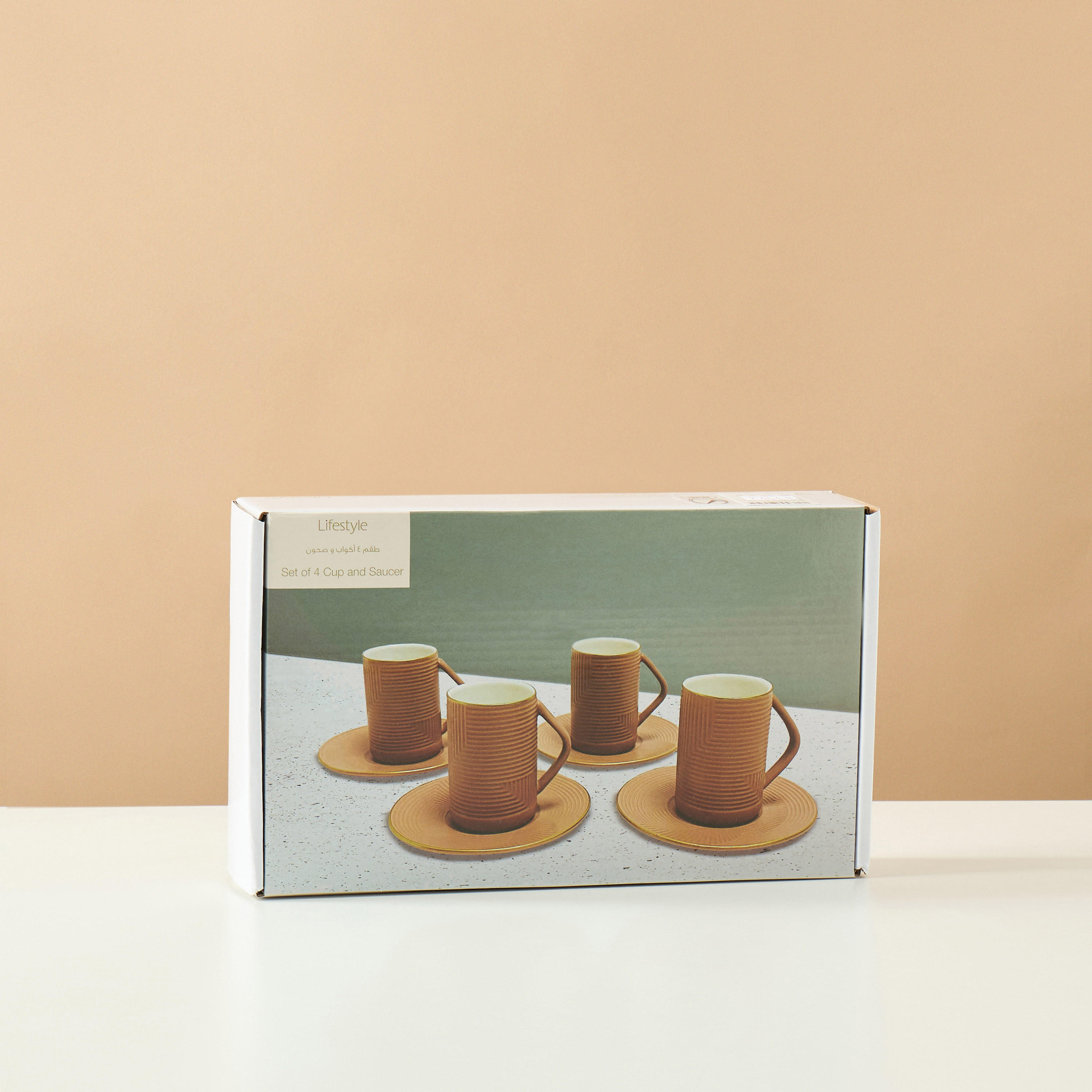Jawhara 8-Piece Ceramic Cup and Saucer Set-household-dining-teaandcoffee-teaandcoffeesets-image-5