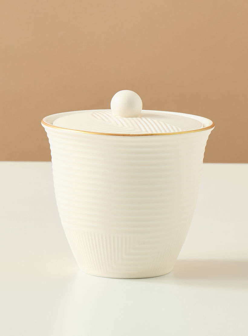 وعاء سكر سيراميك بارز الملمس من جوهرة-household-dining-teaandcoffee-teaandcoffeeaccessories-image-1
