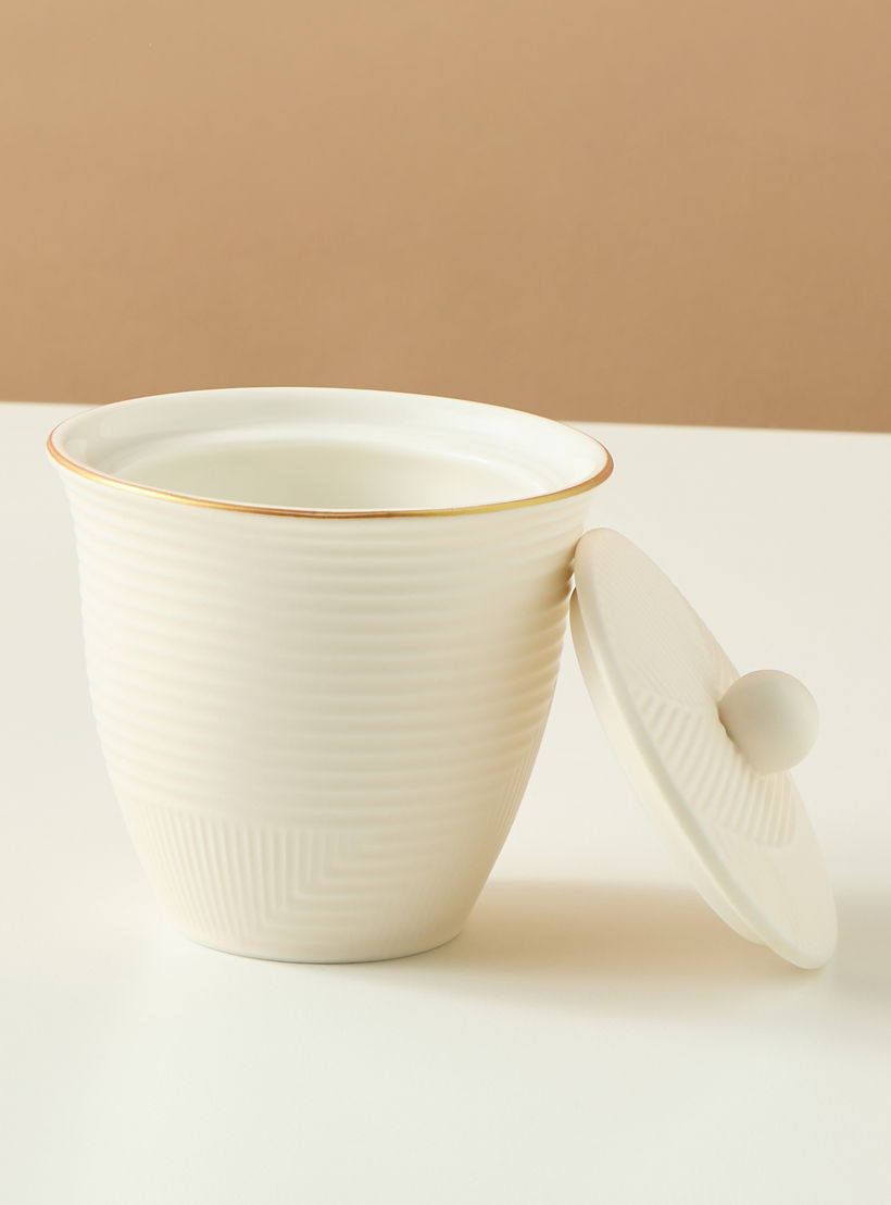 وعاء سكر سيراميك بارز الملمس من جوهرة-household-dining-teaandcoffee-teaandcoffeeaccessories-image-2