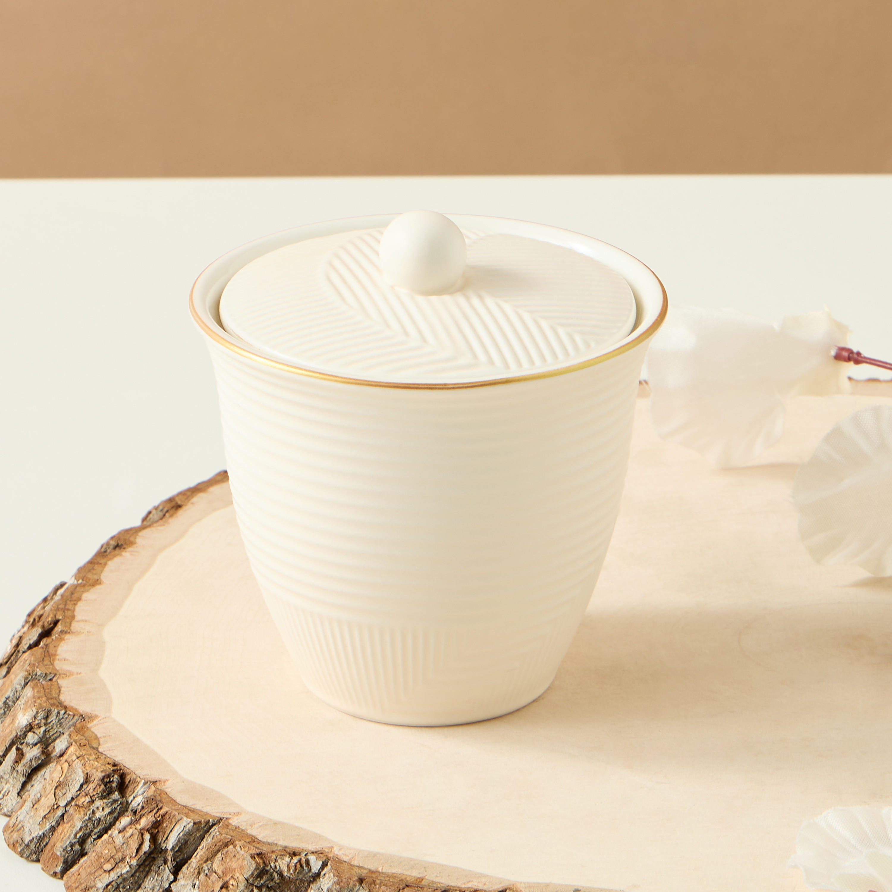 Textured Ceramic Sugar Pot-household-dining-teaandcoffee-teaandcoffeeaccessories-image-4