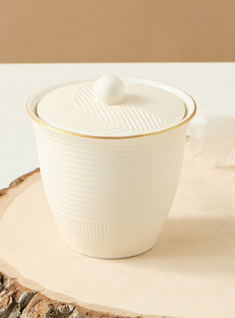 وعاء سكر سيراميك بارز الملمس من جوهرة-household-dining-teaandcoffee-teaandcoffeeaccessories-image-4