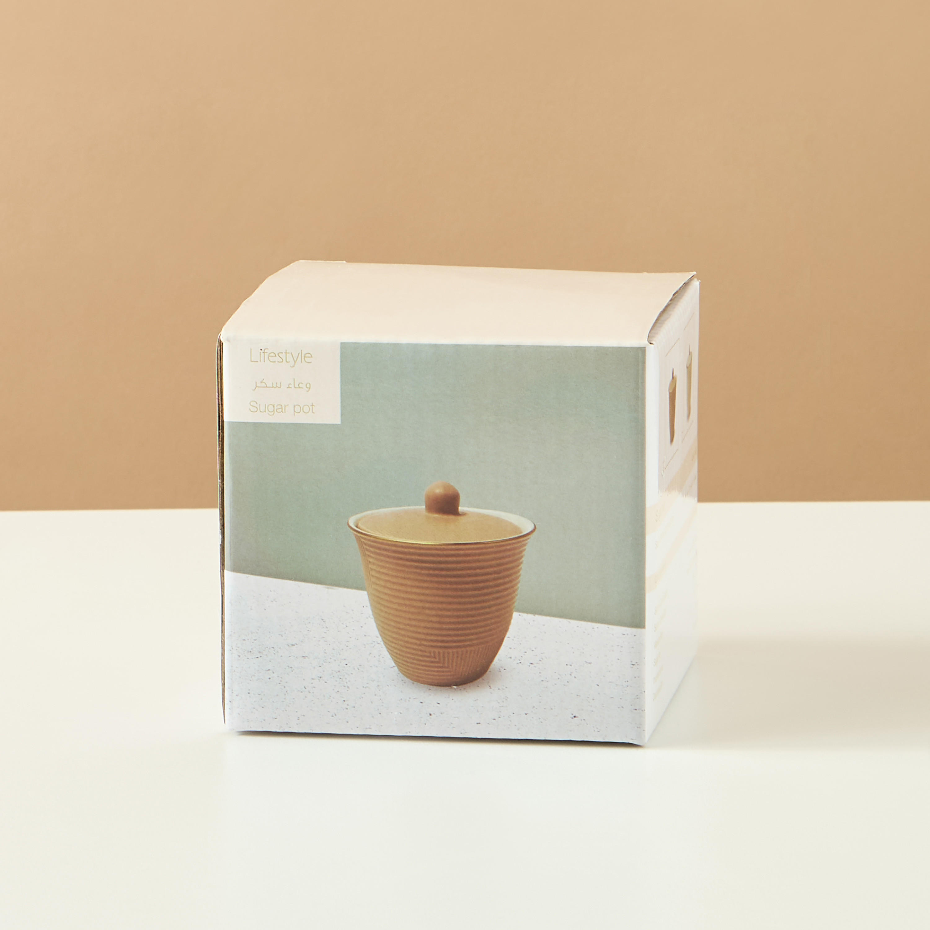 وعاء سكر سيراميك بارز الملمس من جوهرة-household-dining-teaandcoffee-teaandcoffeeaccessories-image-5