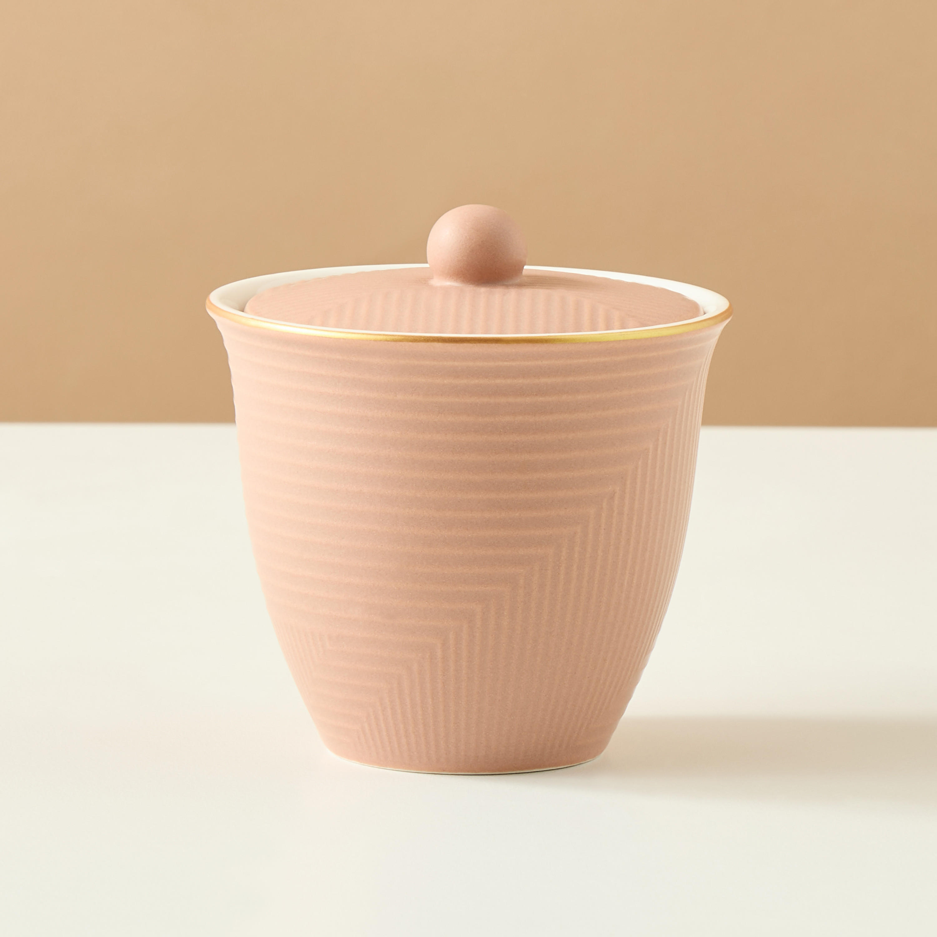 Textured Ceramic Sugar Pot-household-dining-teaandcoffee-teaandcoffeeaccessories-image-1