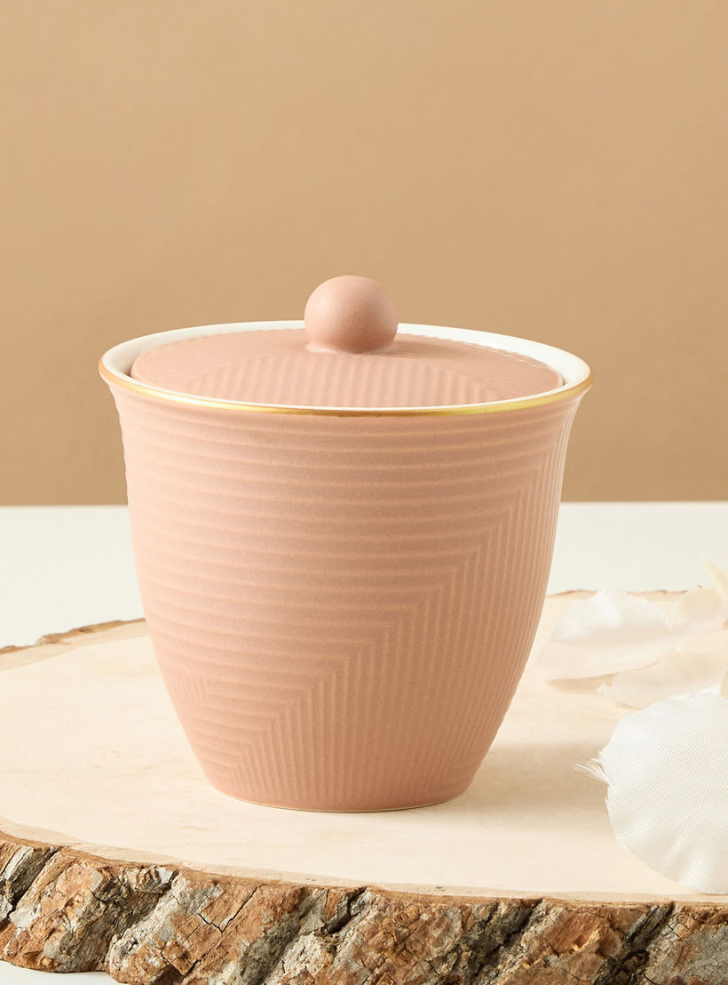 Textured Ceramic Sugar Pot-household-dining-teaandcoffee-teaandcoffeeaccessories-image-4