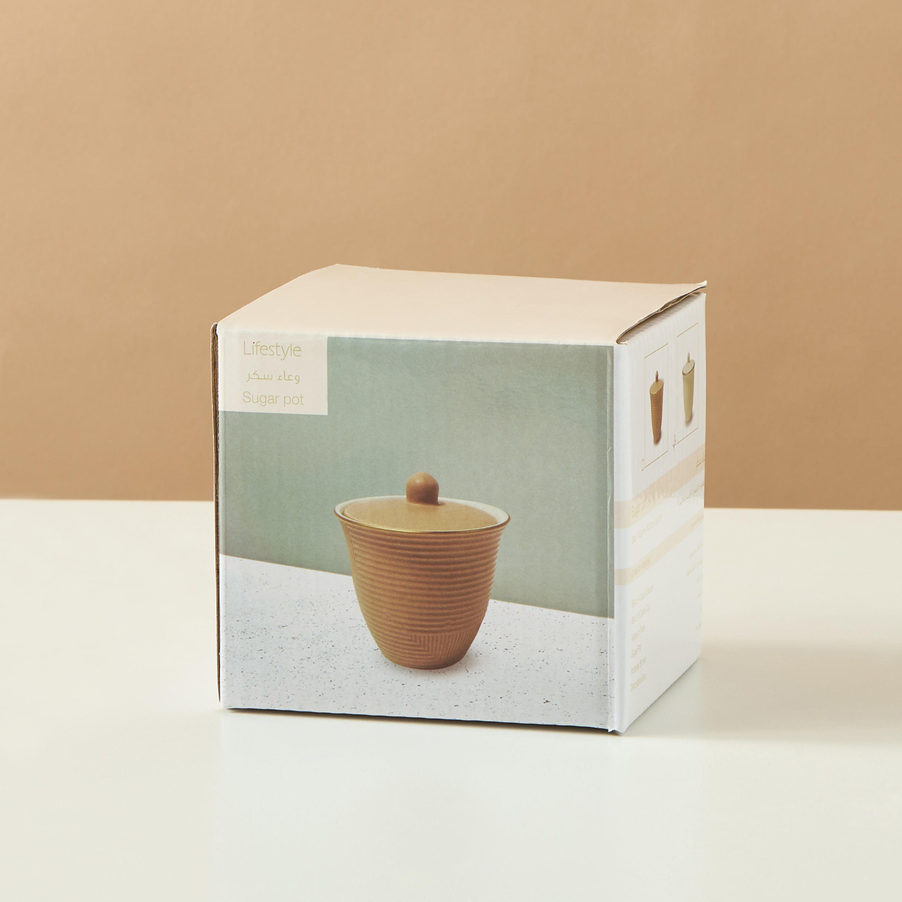 Textured Ceramic Sugar Pot-household-dining-teaandcoffee-teaandcoffeeaccessories-image-5
