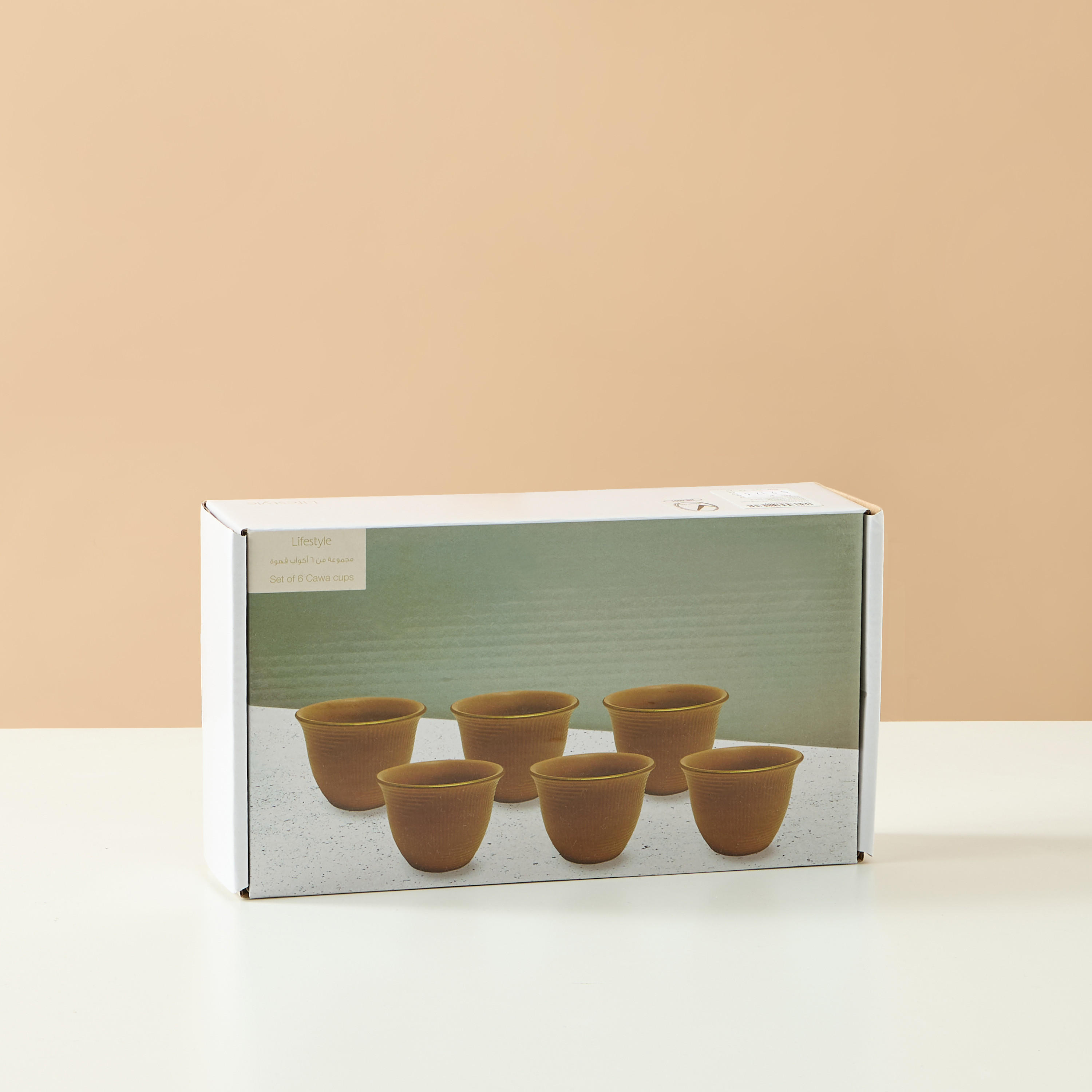 Jawhara Ceramic Qahwa Cup - Set of 6-household-dining-teaandcoffee-teaandcoffeesets-image-5