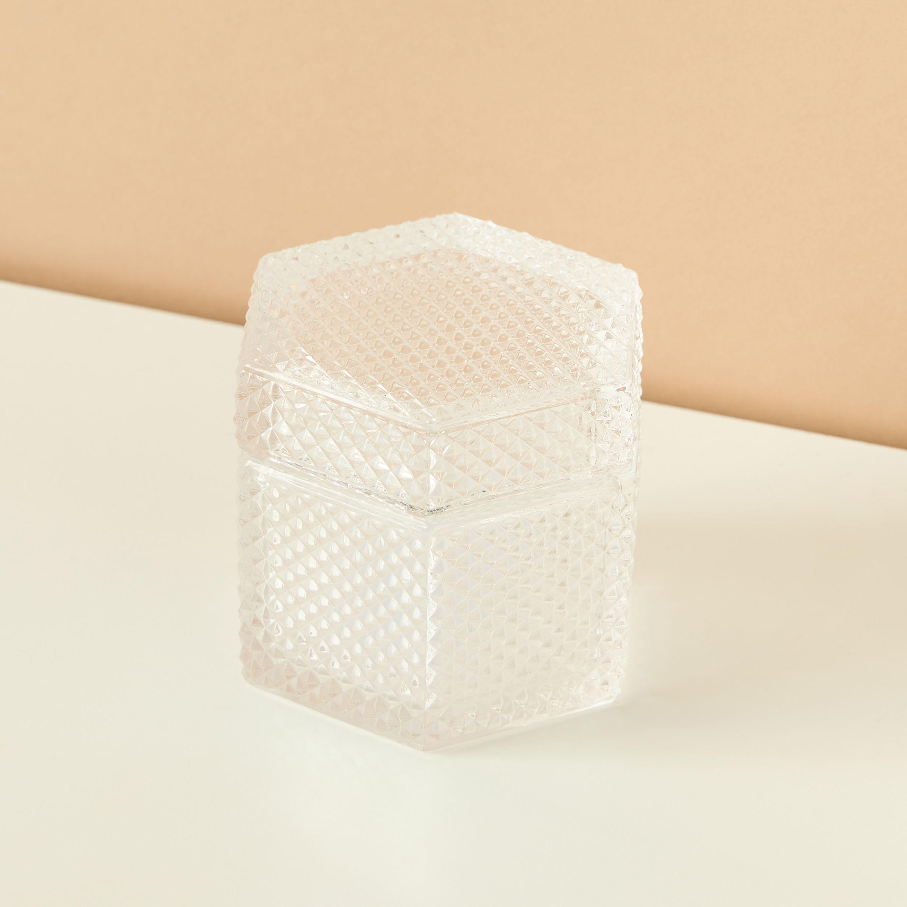 Textured Glass Decorative Box-household-decor-decorativeobjectsandsculptures-image-2