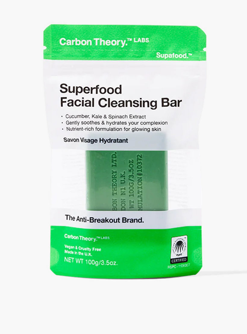 صابونة تنظيف الوجه سوبرفود من كاربون ثيوري - 100 جرام-beautyandpersonalcare-bathandbody-bathandshower-soaps-image-1