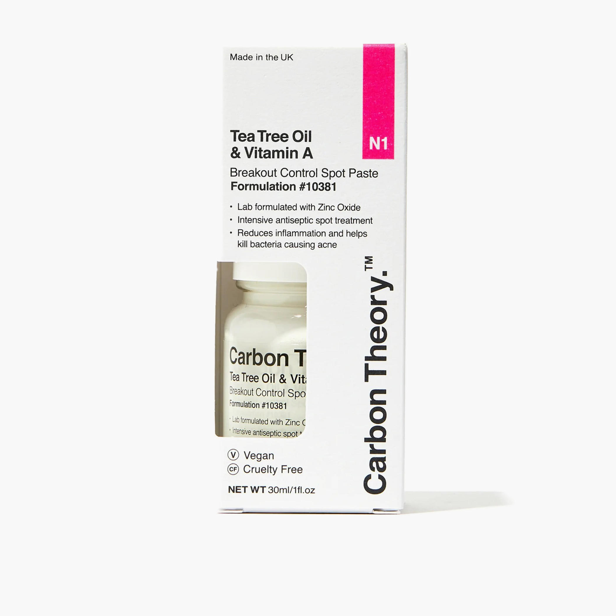 Carbon Theory Tea Tree Oil and Vitamin A Breakout Control Spot Paste - 30 ml-beautyandpersonalcare-makeup-face-makeupremovers-image-2