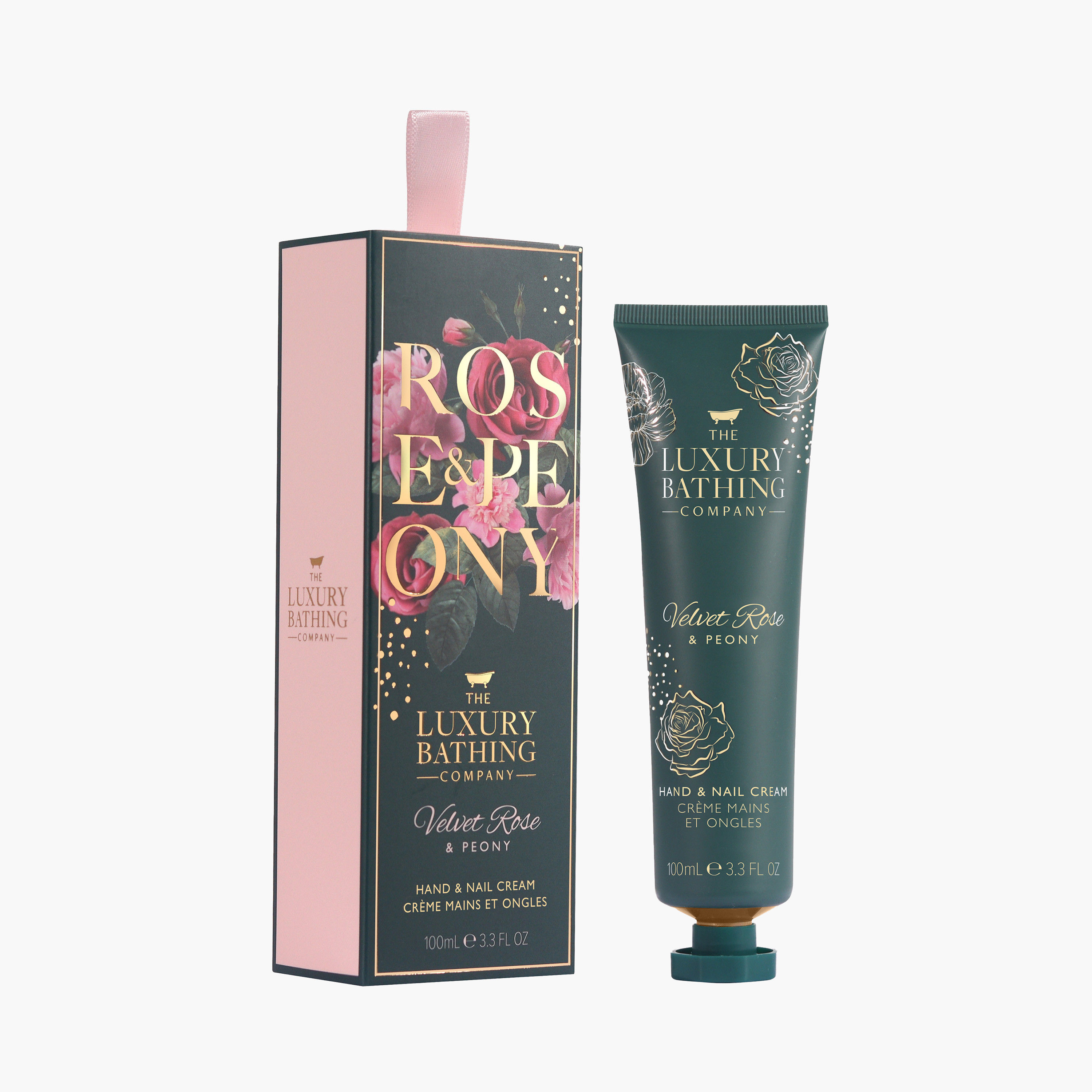 The Luxury Bathing Company Velvet Rose and Peony Hand Cream - 100 ml-beautyandpersonalcare-giftsets-image-3
