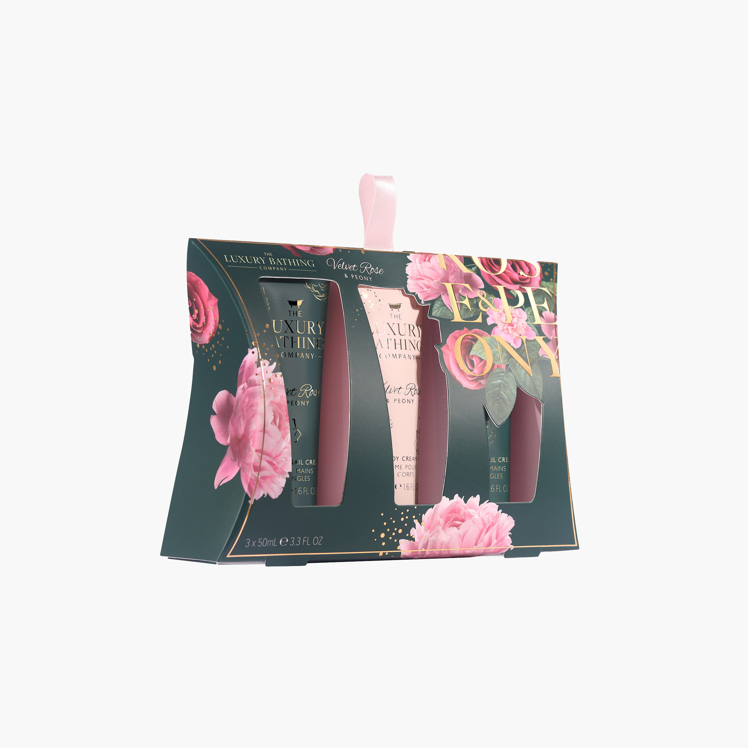 The Luxury Bathing Company 3-Piece Velvet Rose and Peony Gift Set-beautyandpersonalcare-giftsets-image-2