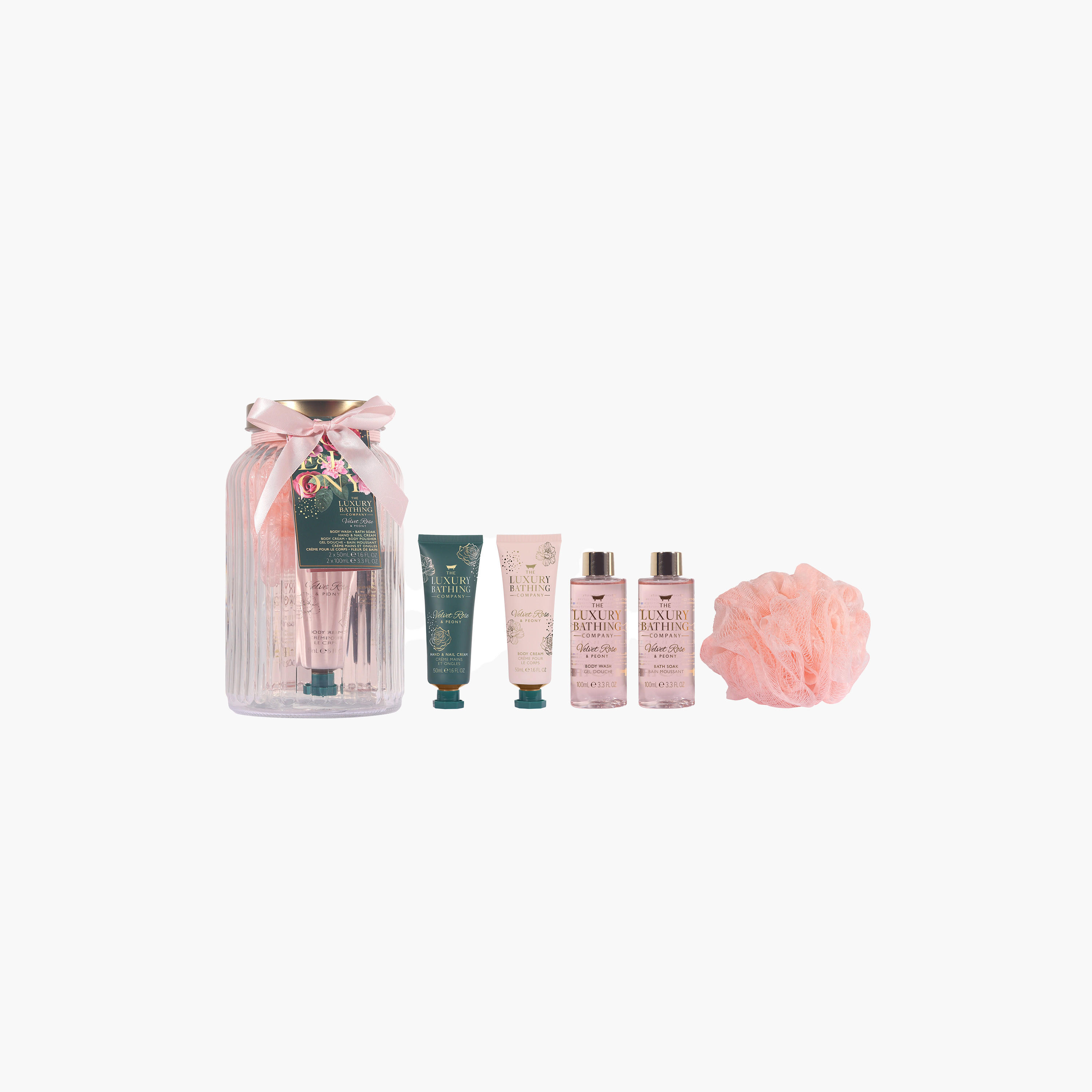 مجموعة هدايا فيلفيت روز وبيوني 6 قطع من ذا لكجري بيثينج كومباني-beautyandpersonalcare-giftsets-image-3