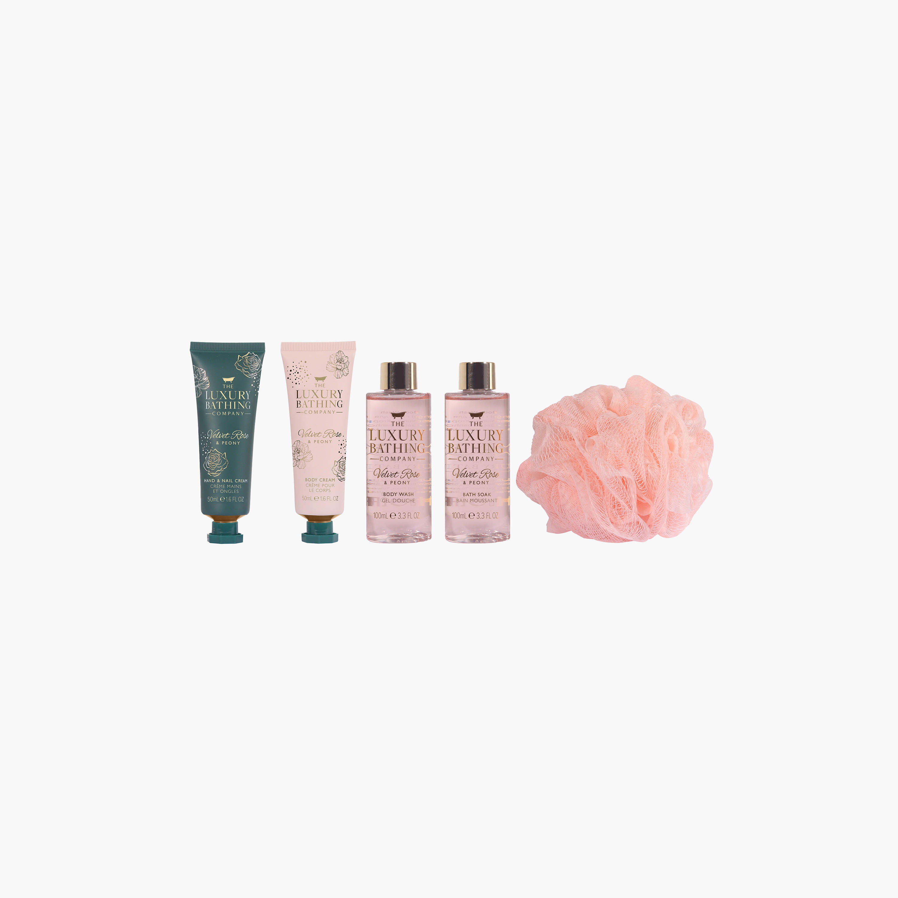 مجموعة هدايا فيلفيت روز وبيوني 6 قطع من ذا لكجري بيثينج كومباني-beautyandpersonalcare-giftsets-image-4