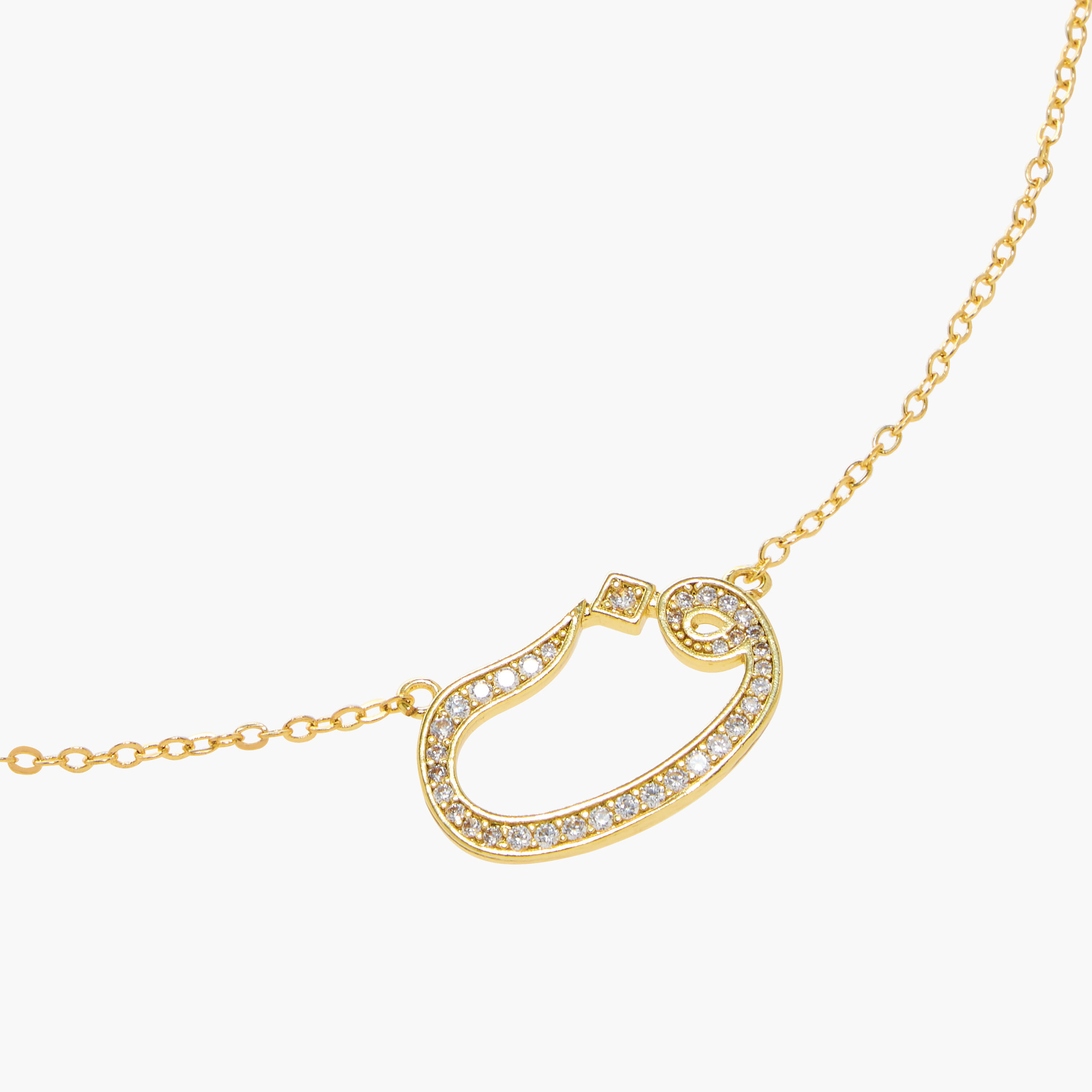 Embellished Arabic Letter Pendant Necklace with Lobster Clasp Closure-women-watchesandjewellery-jewellery-necklacesandpendants-image-4