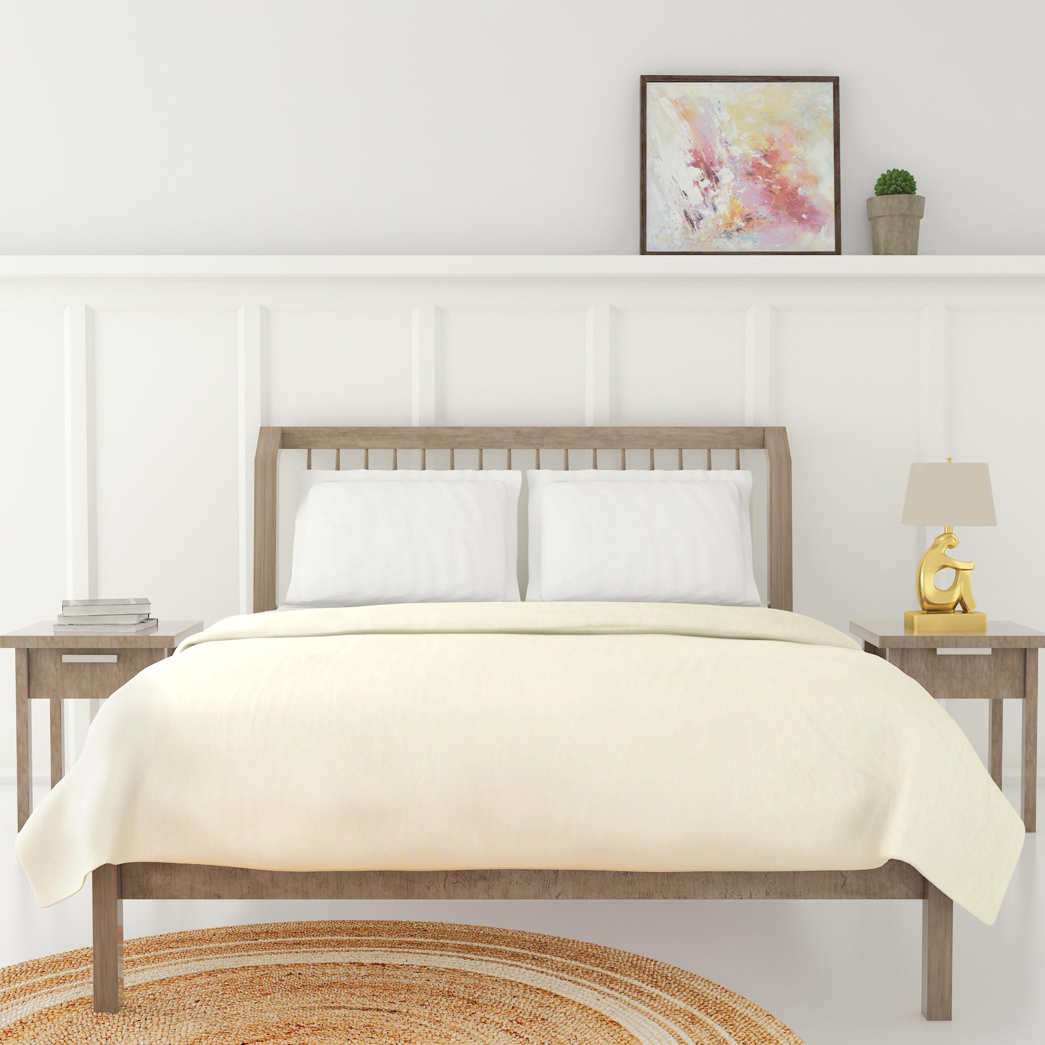 Luxury Soft Plush Flannel Blanket - 200x200 cm-household-bedding-blankets-image-1