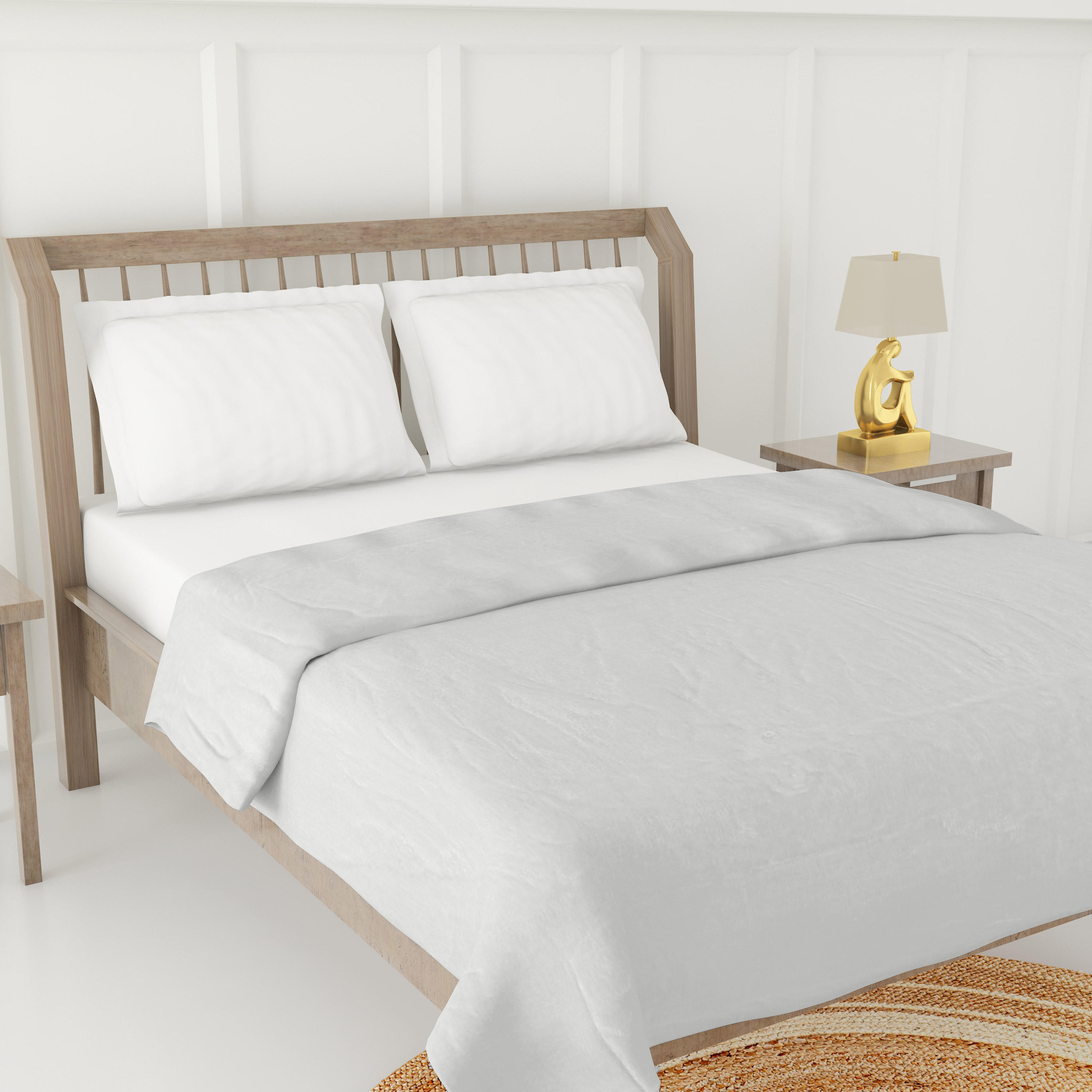 Luxury 240 GSM Soft Plush Flannel Blanket - 200x200 cms-household-bedding-blankets-image-3