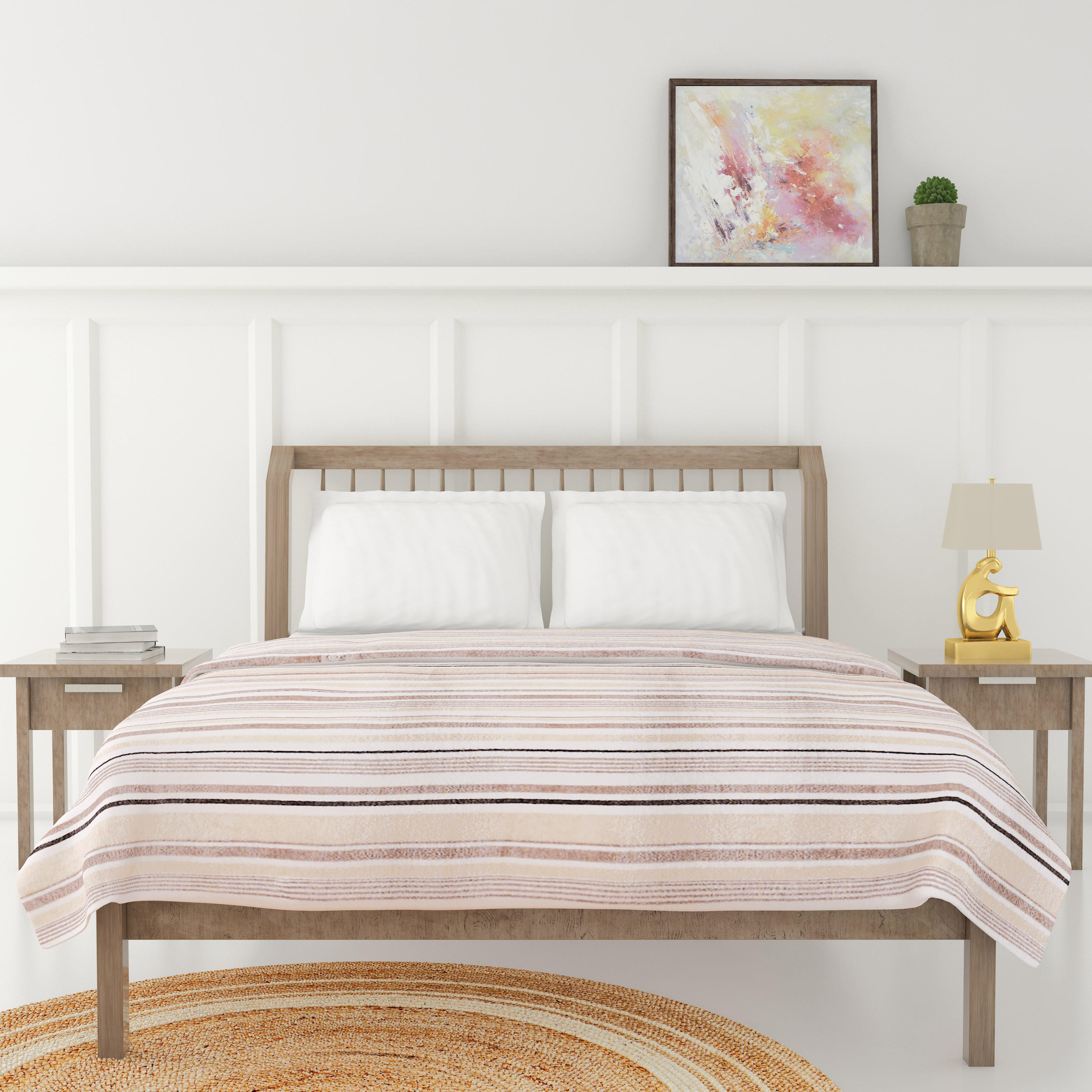 Luxury Soft Plush Flannel Blanket - 200x200 cm-household-bedding-blankets-image-1