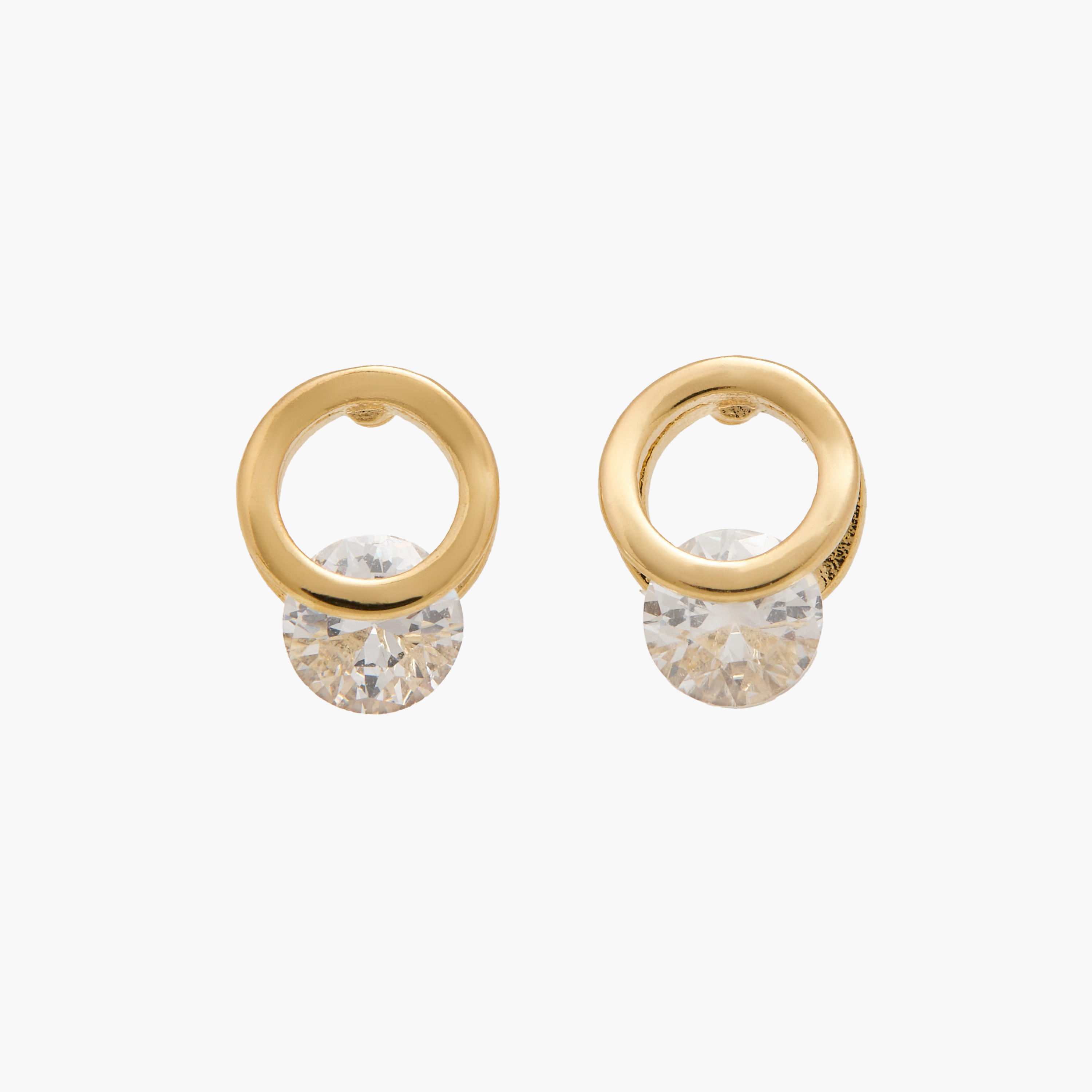 حلقان مزيّنة ومرصعة بمكبس إغلاق خلفي - طقم 3 أزواج-women-watchesandjewellery-jewellery-earrings-image-2